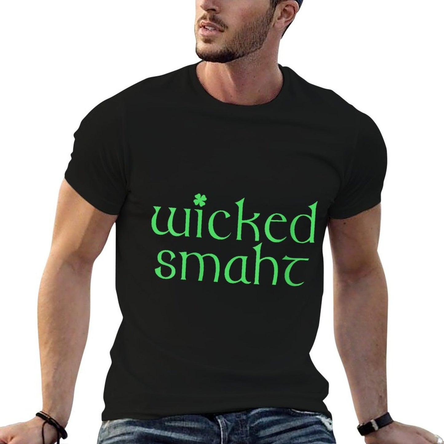 Womens Wicked Smaht V-Neck Oversized Silhouette T-Shirt