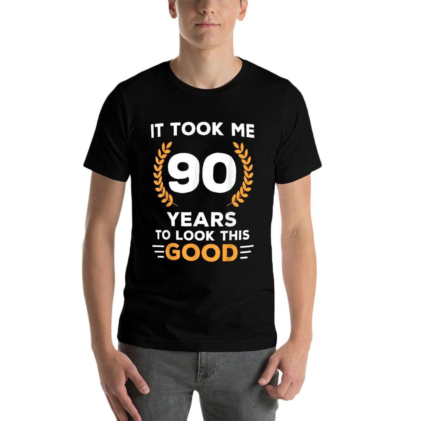 It Took Me 90 Years To Look This Good Happy 90th Birthday Oversized Silhouette T-Shirt