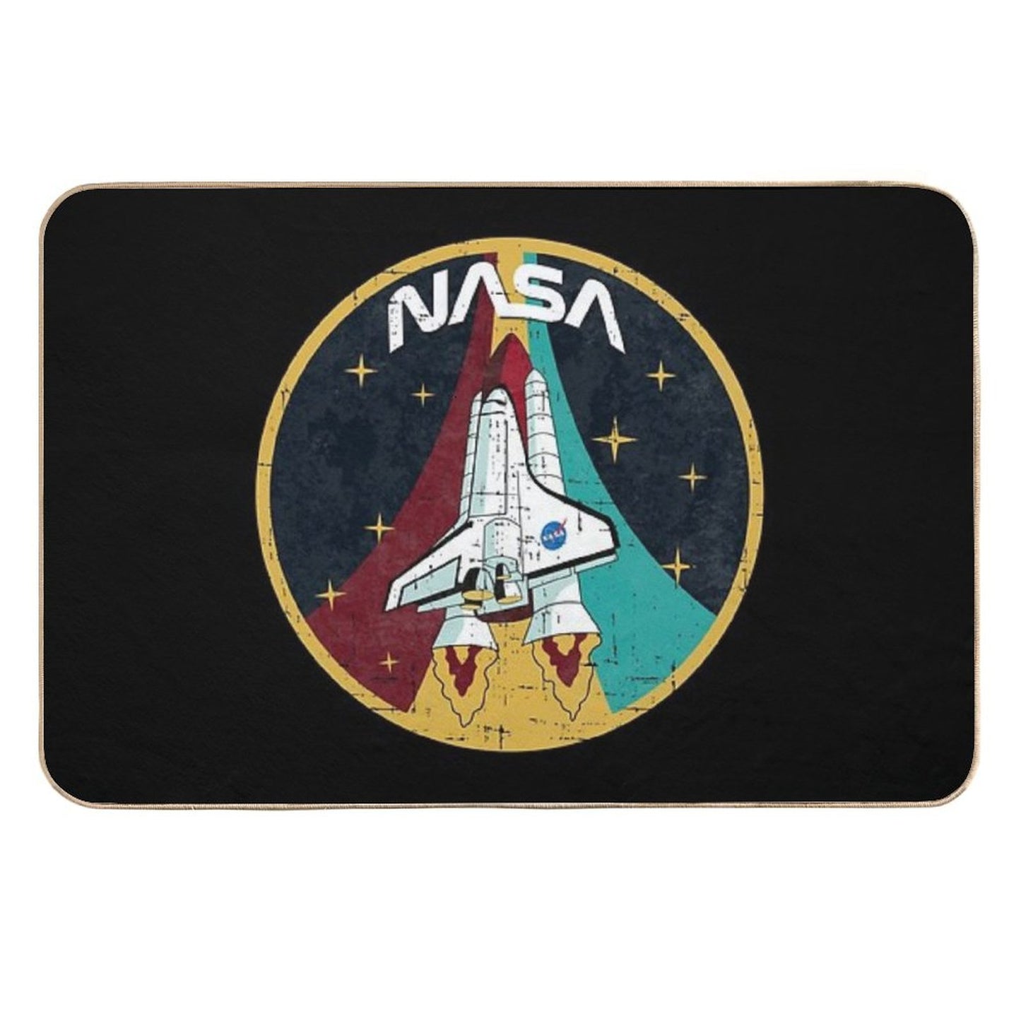Nasa Emblem - Vintage Texture High-Traffic Bath Mat