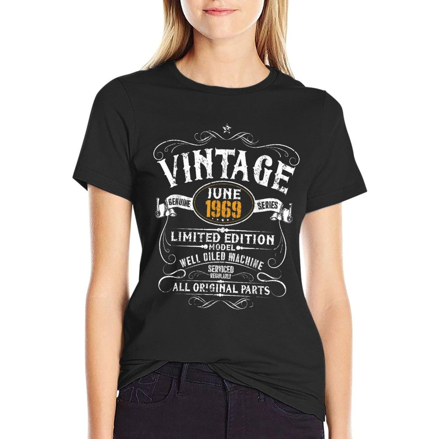 50th Birthday Gift - Vintage June 1969 50 Years Old Funny Versatile T-Shirt