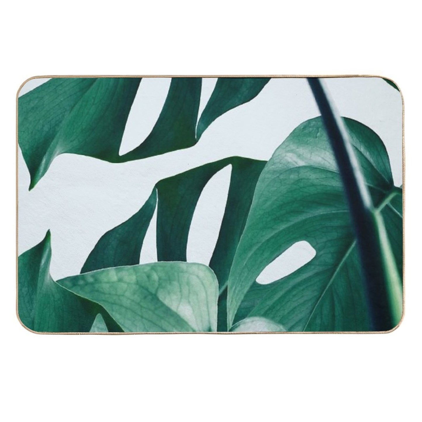 Monstera #redbubble #artprints Long-Lasting Bath Mat