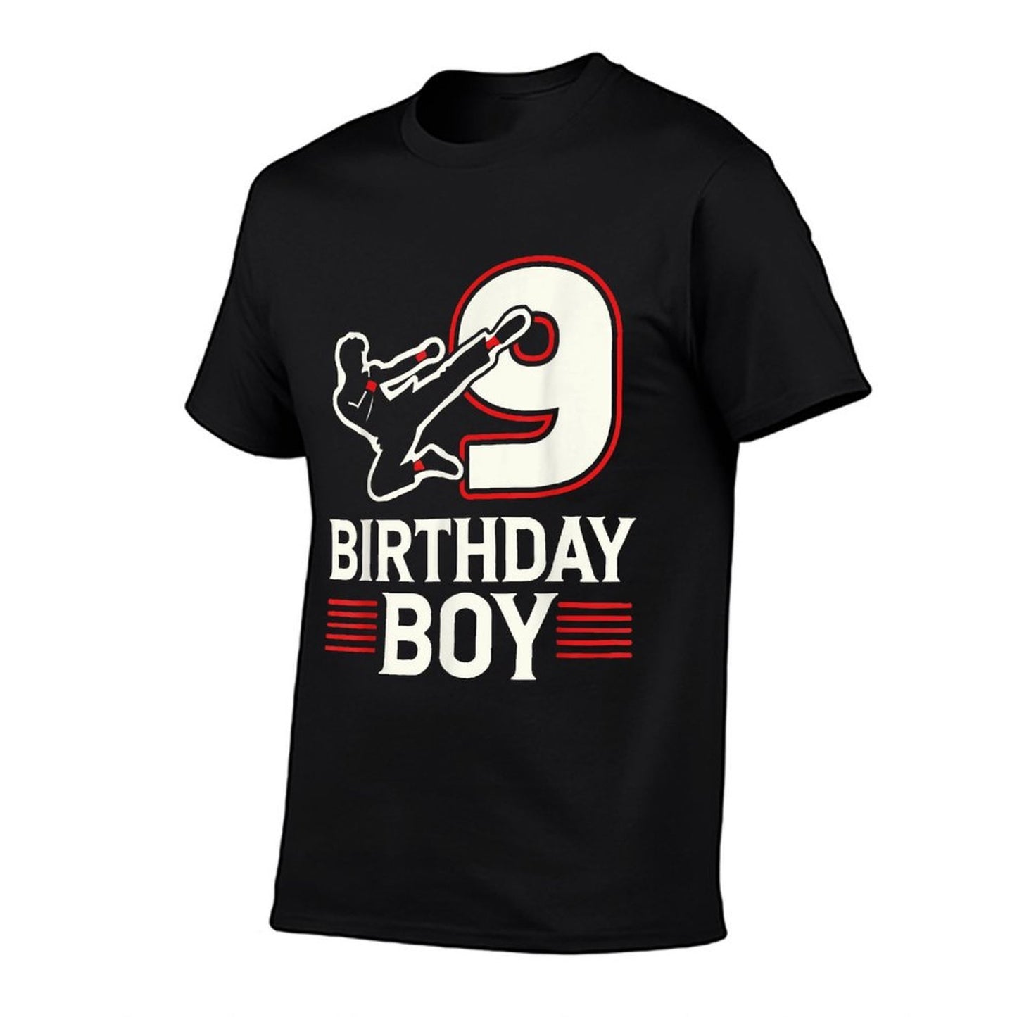 9 Birthday Boy Karate Enthusiast Stretchy T-Shirt