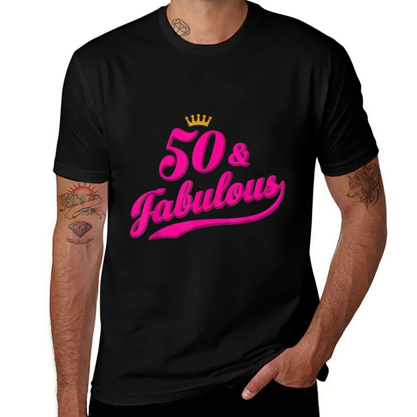 50 And Fabulous 50th Birthday Odor-resistant T-Shirt