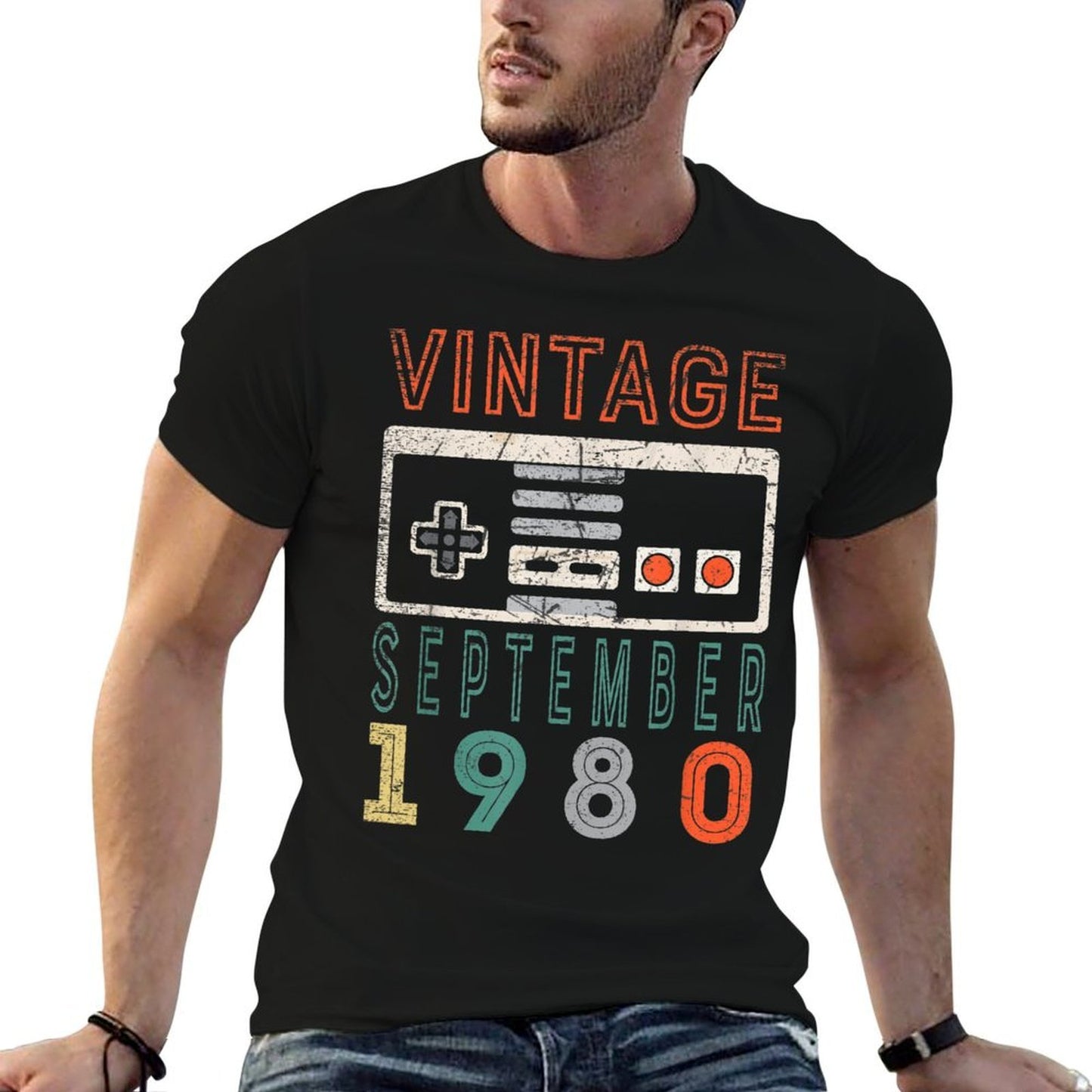 Vintage September 1980 40th Birthday 40 Year Old Affordable Price T-Shirt