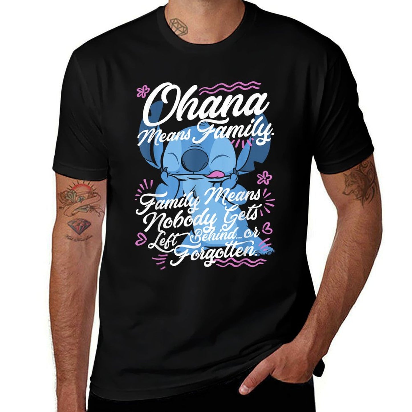 Lilo & Stitch Stitch Day Ohana Means Family Moisture-wicking T-Shirt