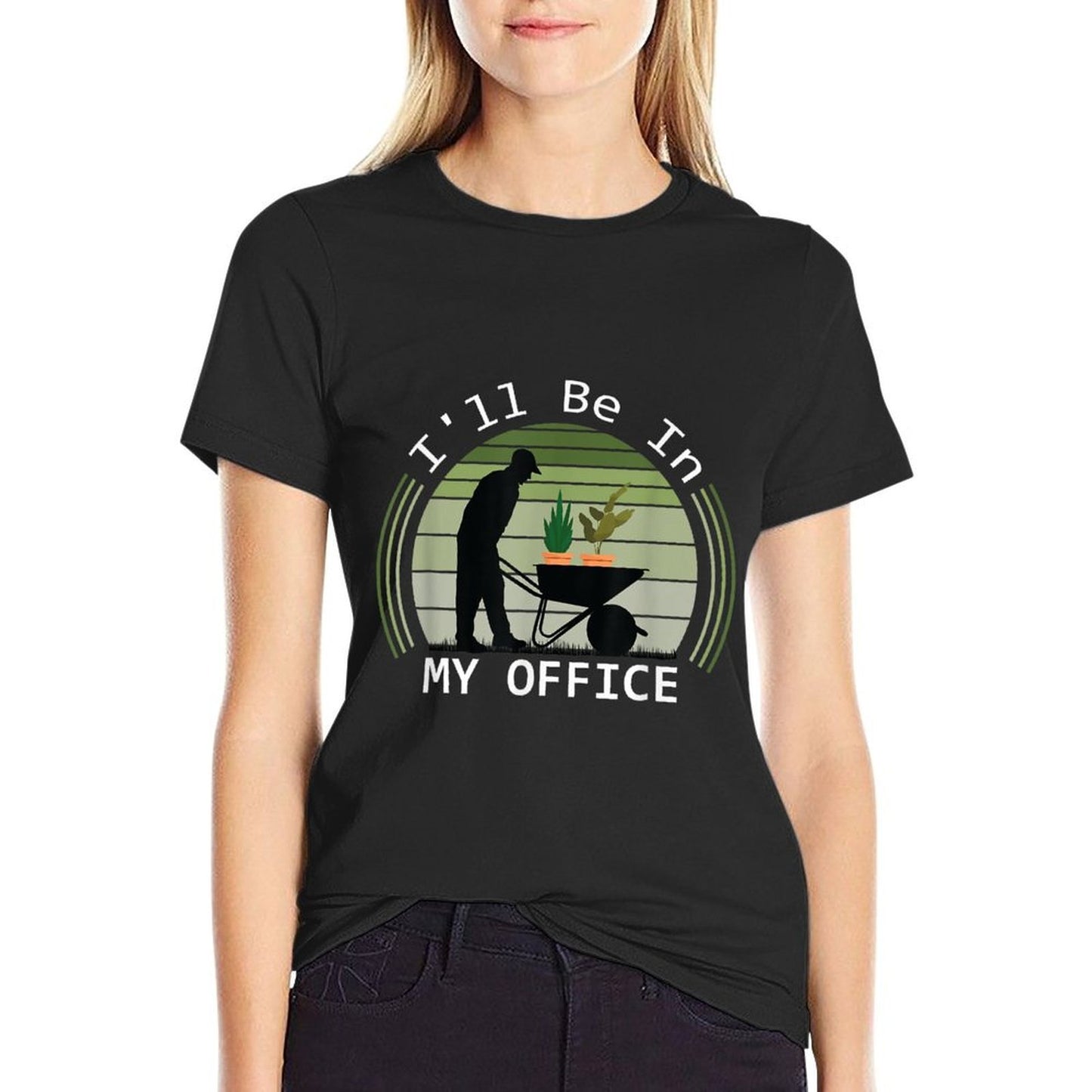 Ill Be in My Office Garden Funny Fathers Day Gardening Summer-ready Fabric T-Shirt