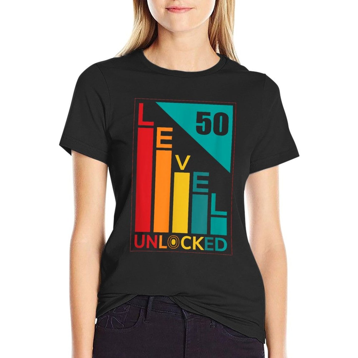 Level 50 Unlocked - Video Gamer - 50th Birthday - Classic Classic T-Shirt