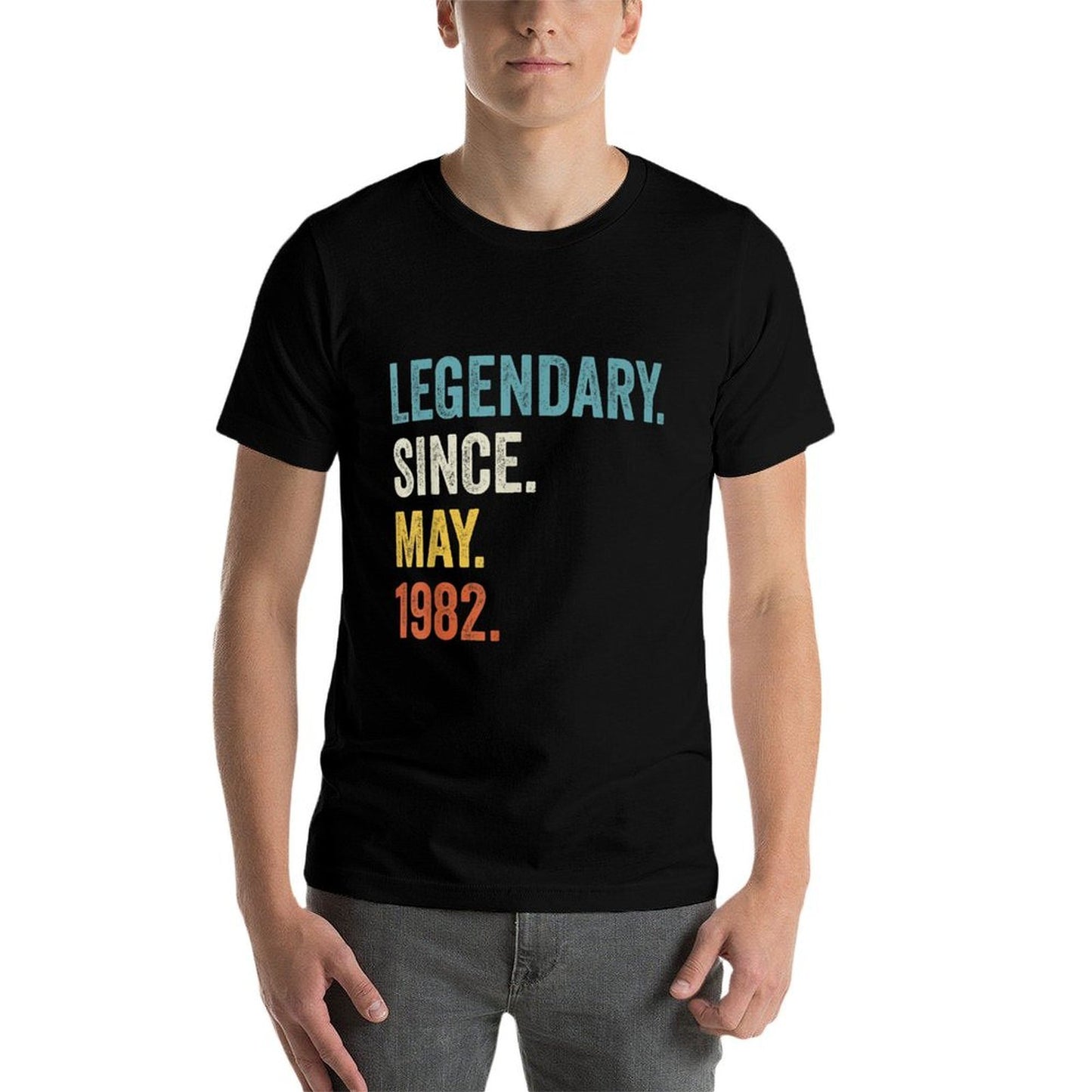 Legendary Since May 1982 40th Birthday Slim-fit Cut T-Shirt