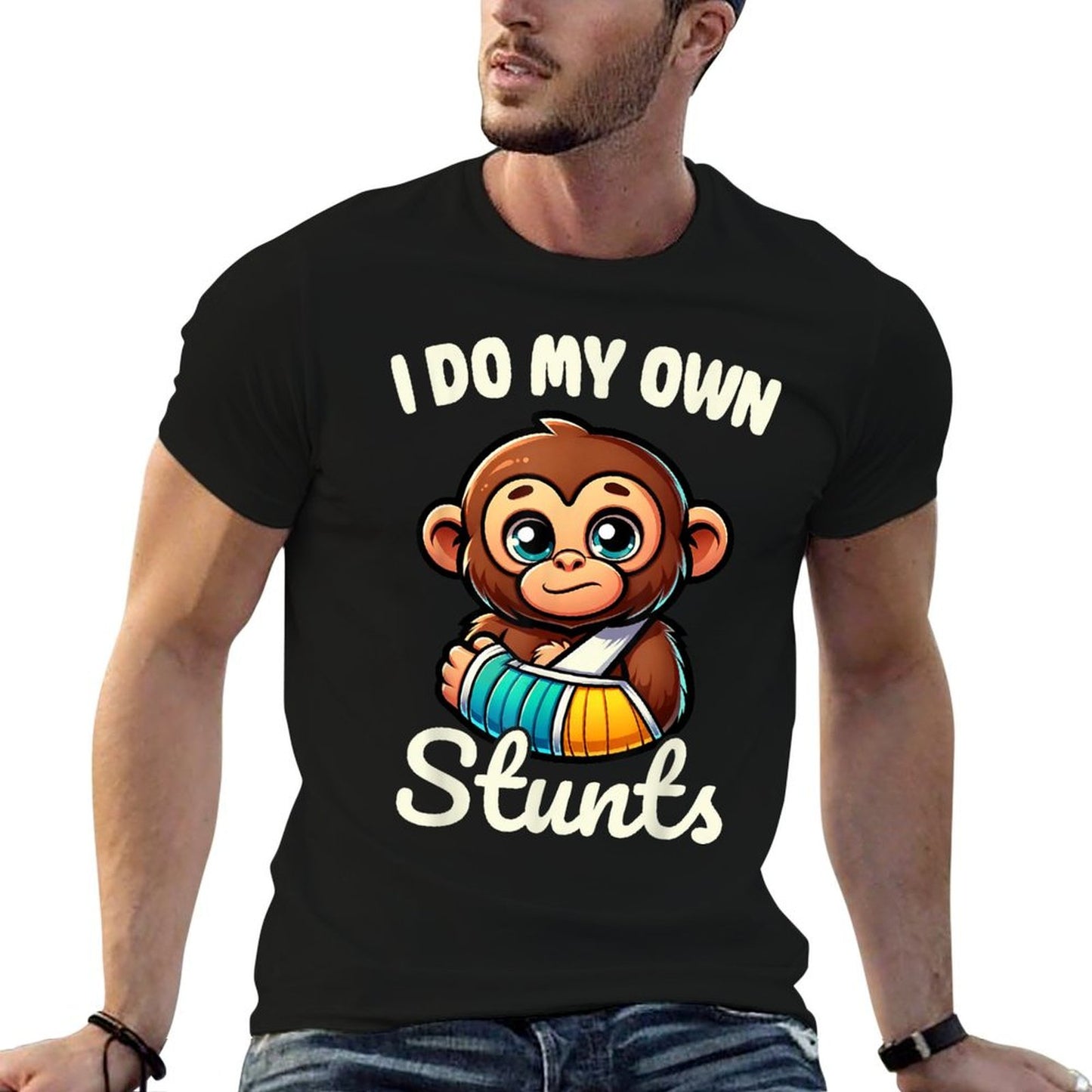 I Do My Own Stunts Broken Arm Gifts For Kids High-quality Stitching T-Shirt