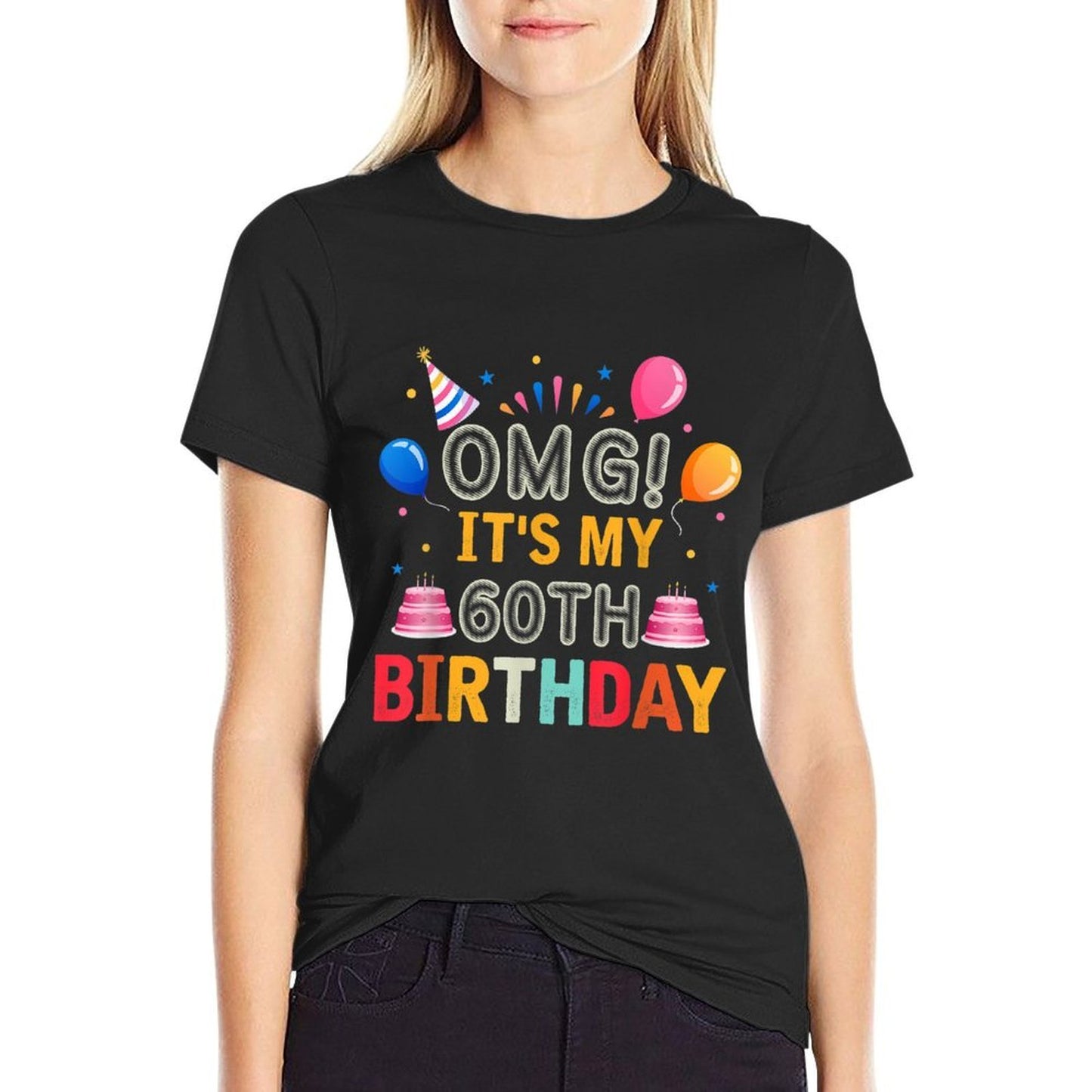OMG! It's My 60th Birthday Funny 60 Years Old 60th Birthday Vintage-inspired T-Shirt