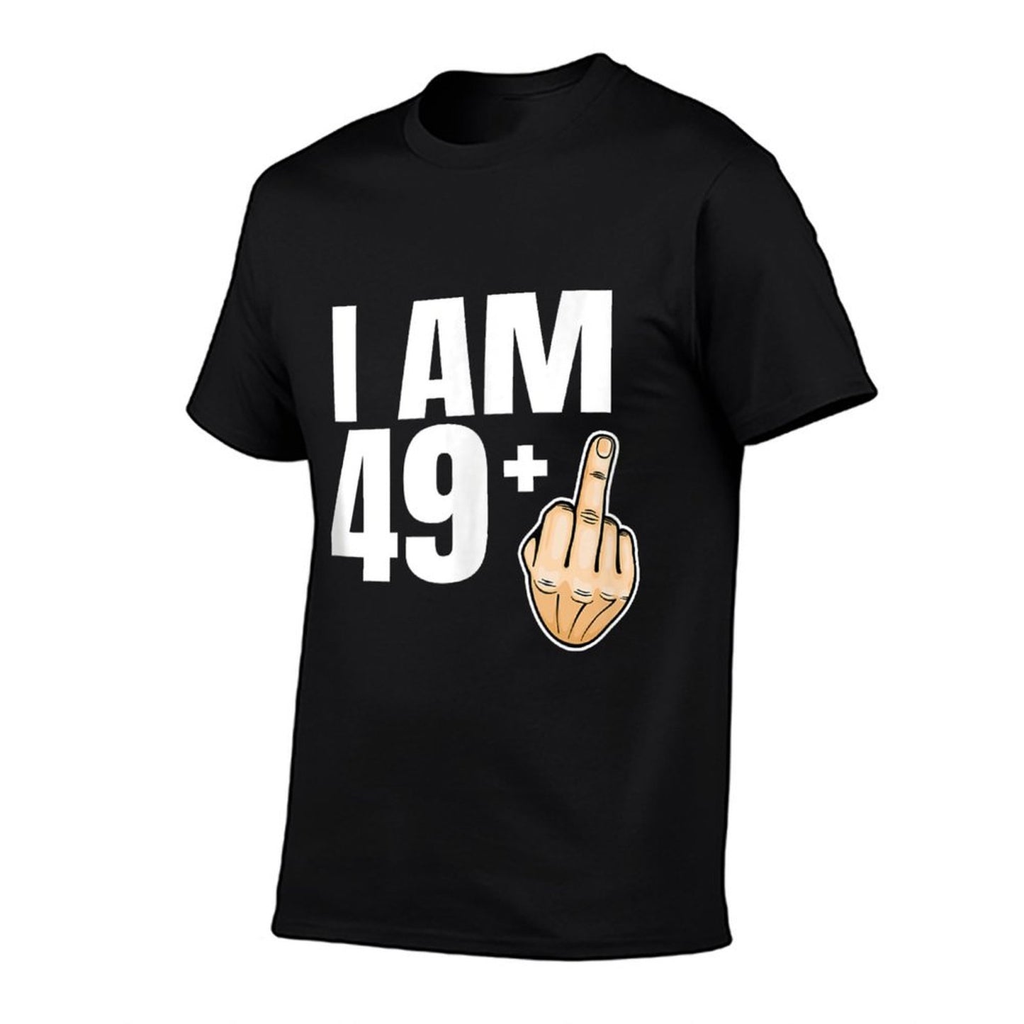 Funny 50th Birthday Middle Finger Gag Gift Summer-ready Fabric T-Shirt