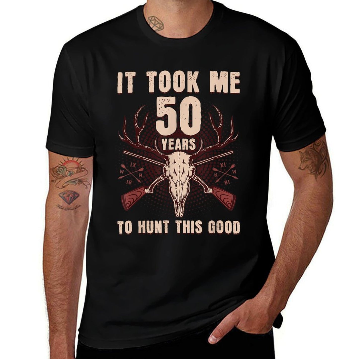 It Took Me 50 Years To Hunt This Good 50th Birthday Wrinkle-resistant T-Shirt