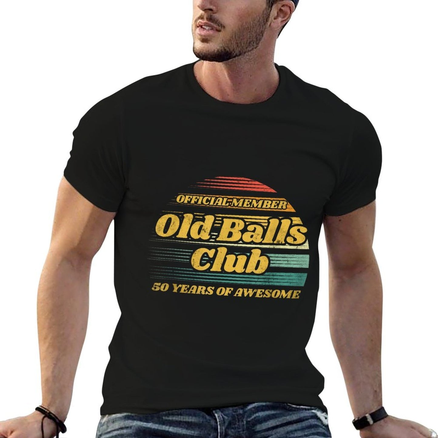 Old Balls Club 50 Years of Awesome Funny 50th Birthday Gag Versatile T-Shirt