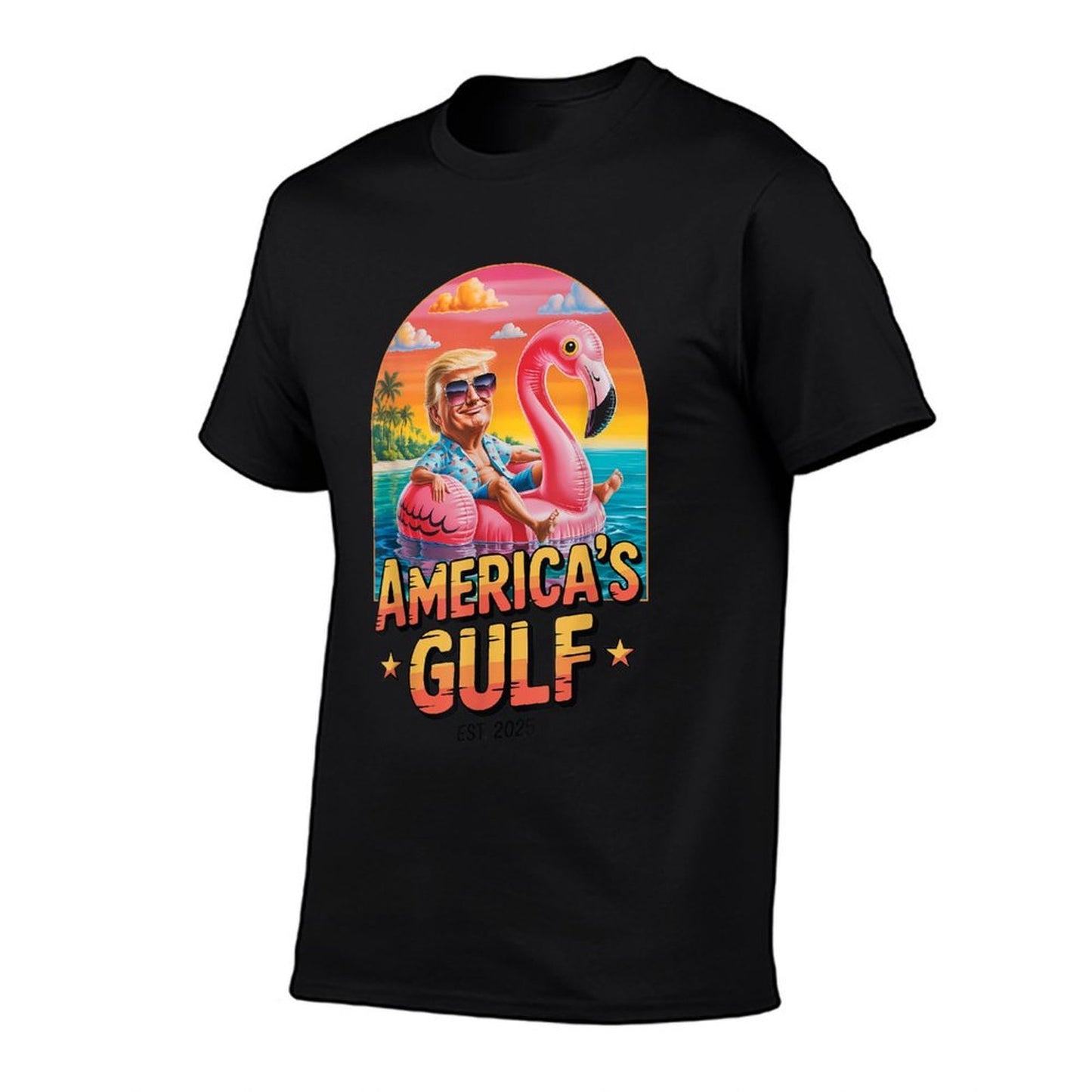Funny Trump America's Gulf Est 2025 Trump Merchandise High-quality Stitching T-Shirt