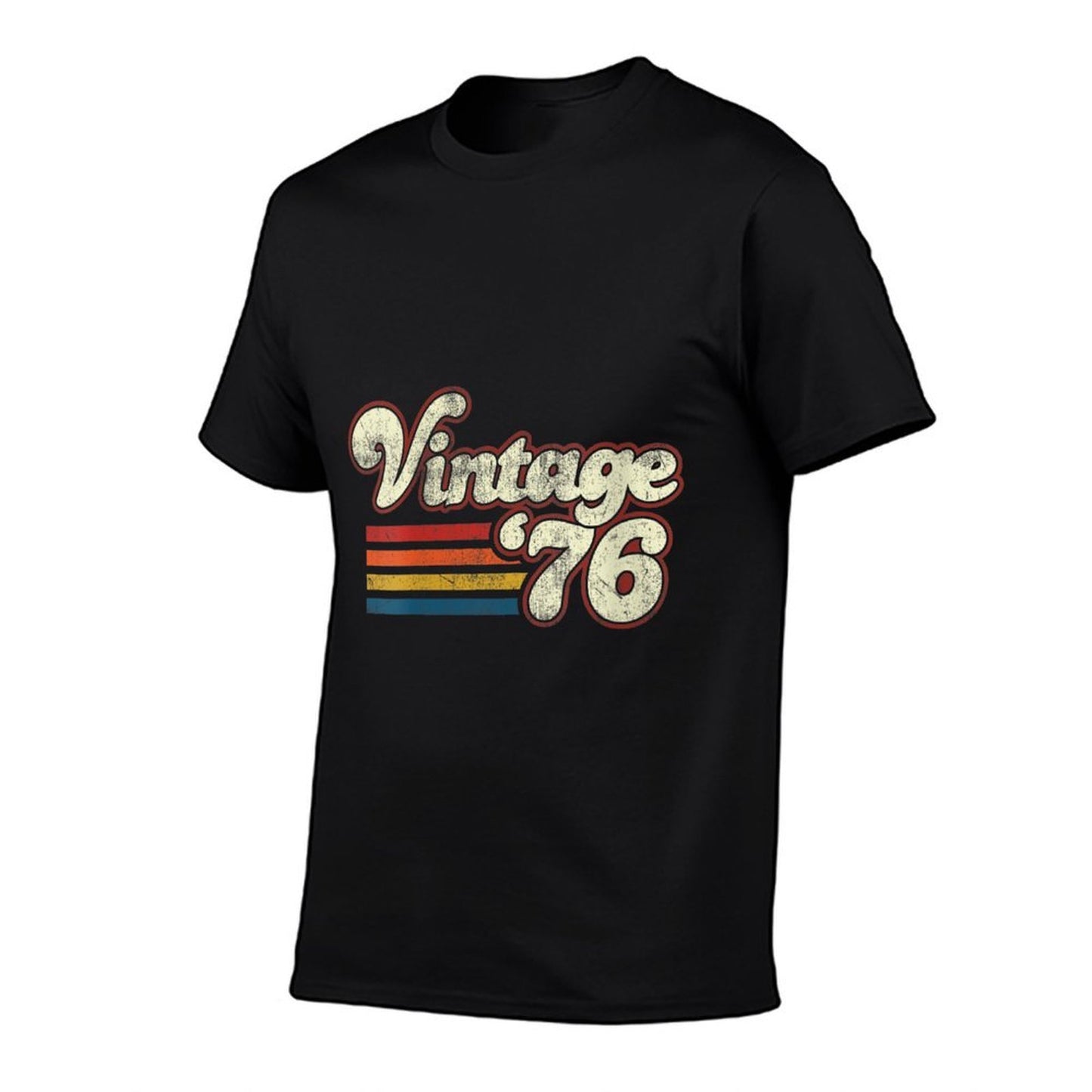 Womens Vintage 1976 Birthday Summer-ready Fabric T-Shirt