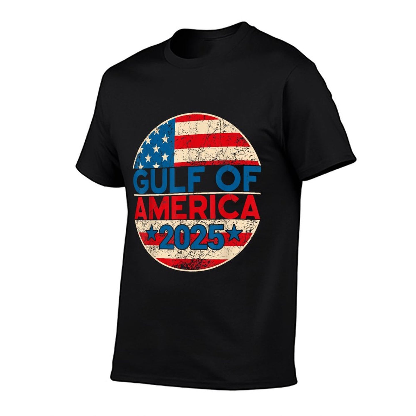 Vintage Gulf of United States of America Patriotic Flag Breathable T-Shirt