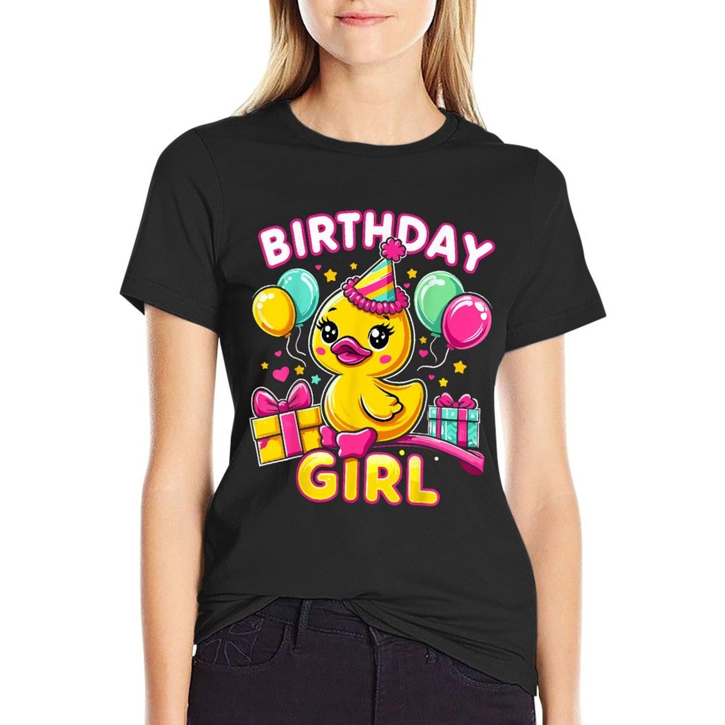 Birthday Girl Rubber Duck Lightweight T-Shirt