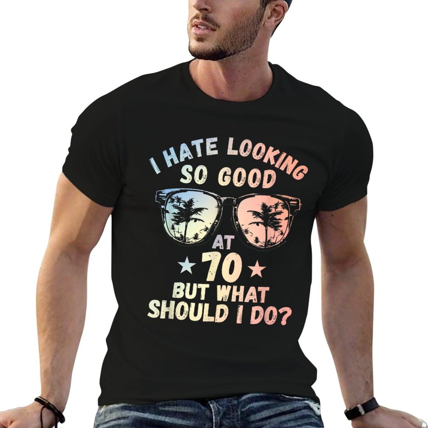Funny 70th Birthday B-Day Saying Age 70 Year Joke Affordable Price T-Shirt