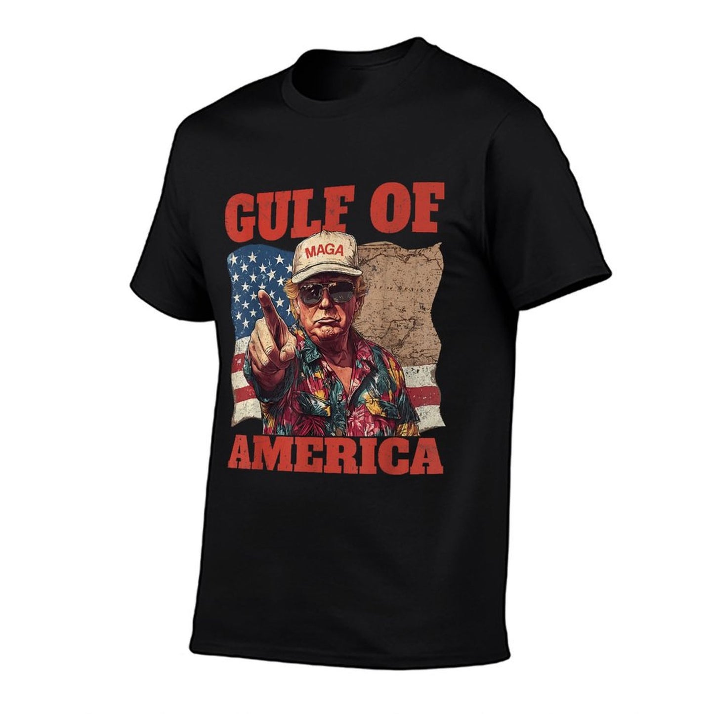 Gulf of USA America Funny USA Flag Lightweight T-Shirt