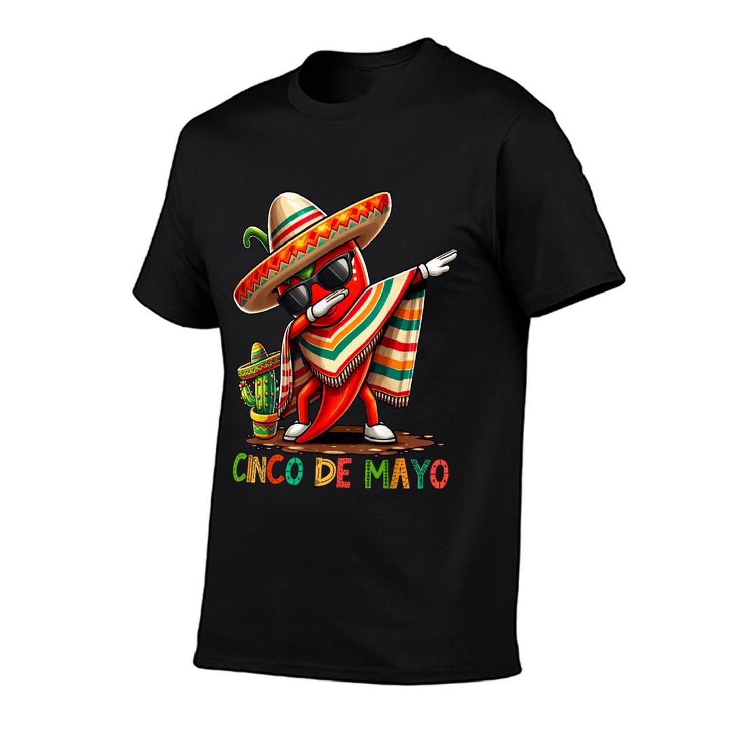 Dabbing Chili Cinco De Mayo Funny Mexican Food Dab Boys Kids Relaxed-fit T-Shirt