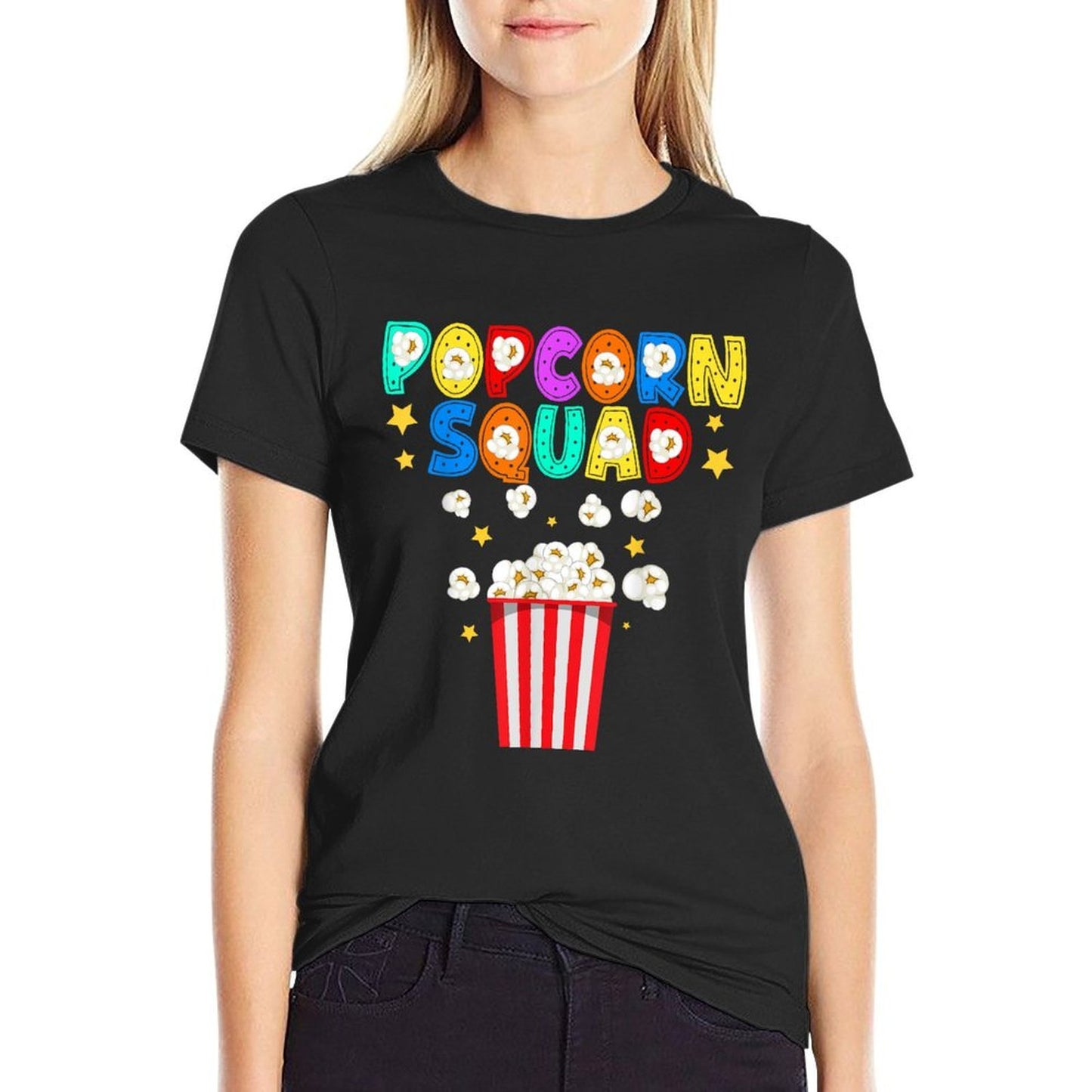Popcorn Squad Movie Theater Lover Theatre Nerd Durable T-Shirt