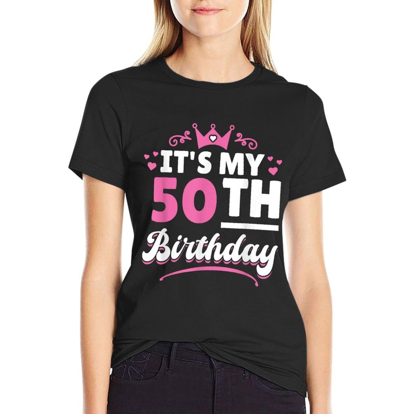 50 Years Woman It's My 50th Birthday Vintage-inspired T-Shirt