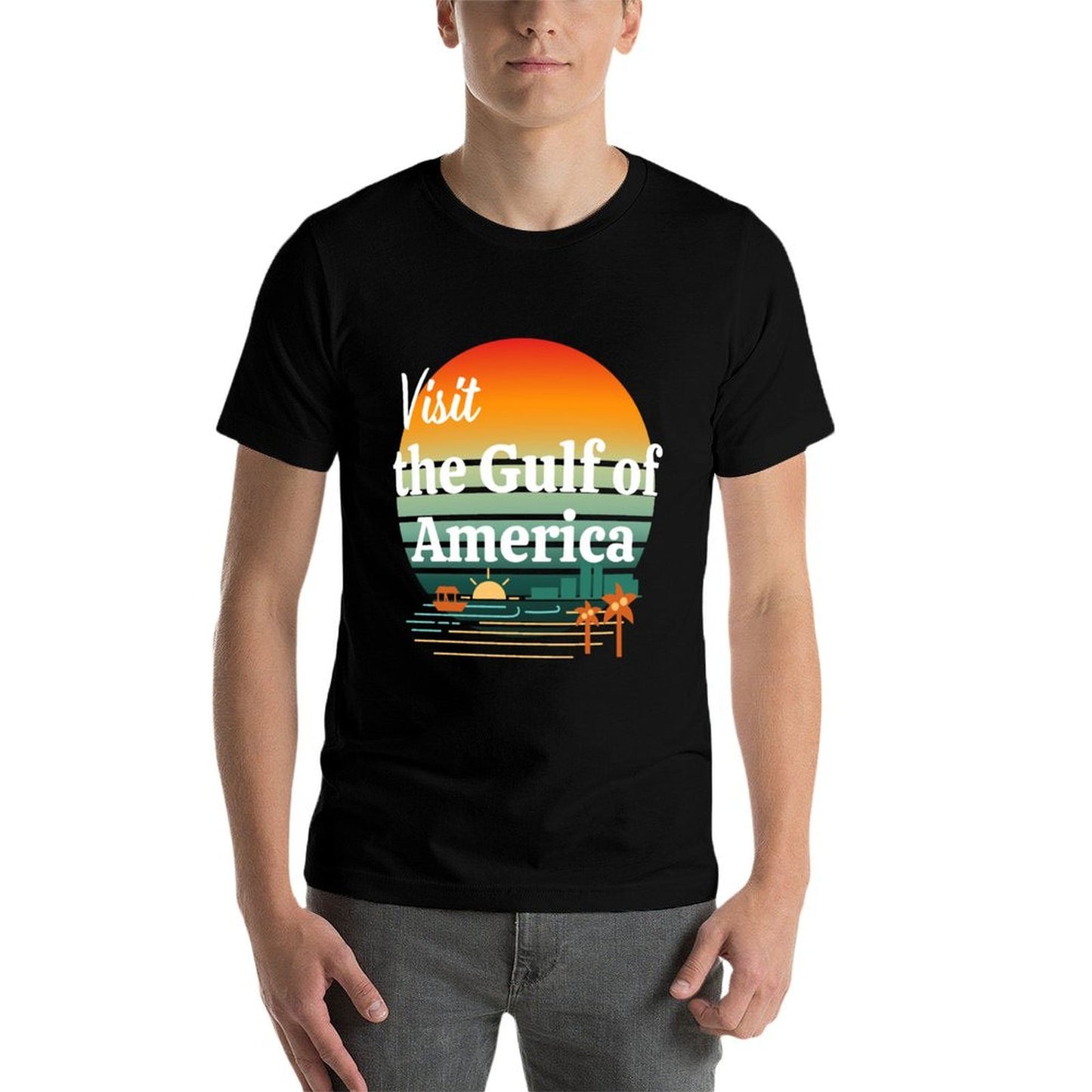 Visit Gulf America Long Sleeve Cotton T-Shirt