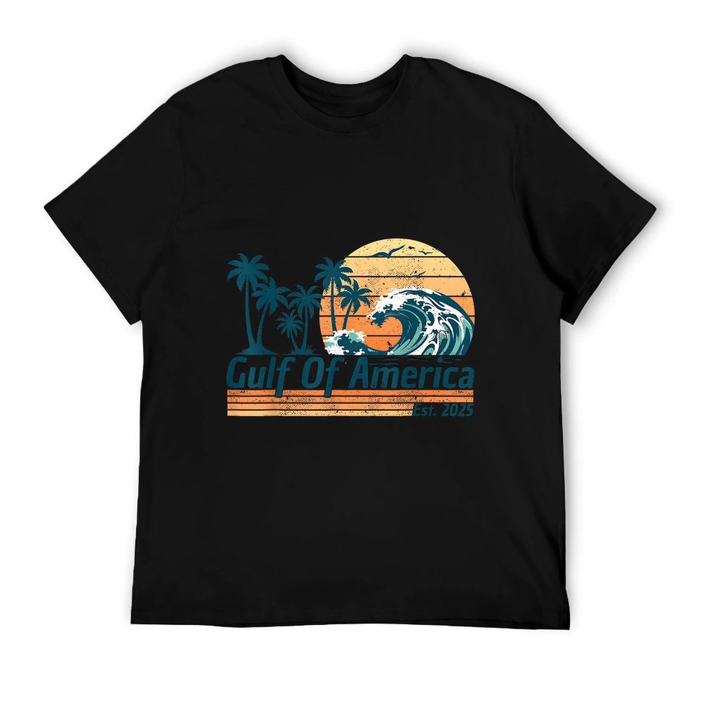 Gulf of US America Shirt Retro Golf of US America Shirt Wrinkle-resistant T-Shirt