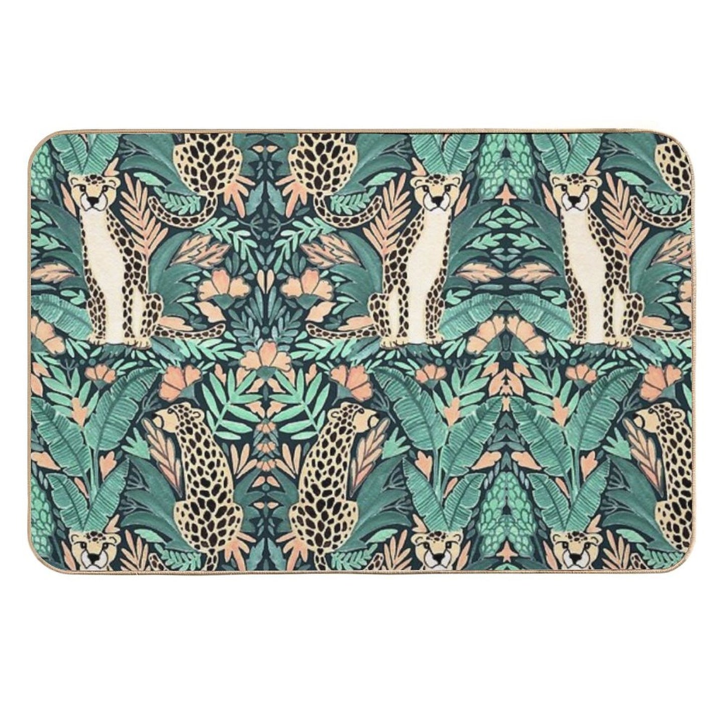 Leopard Slip-Resistant Bath Mat