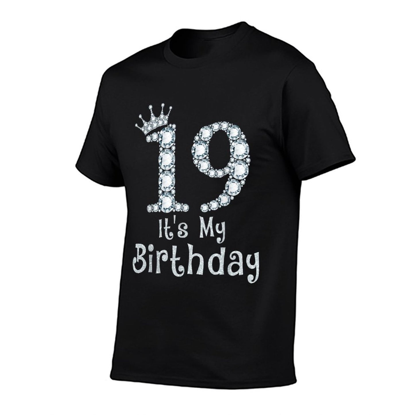 19 It's My Birthday 19 Years Old Happy 19th Birthday Girl Trendy Pattern T-Shirt