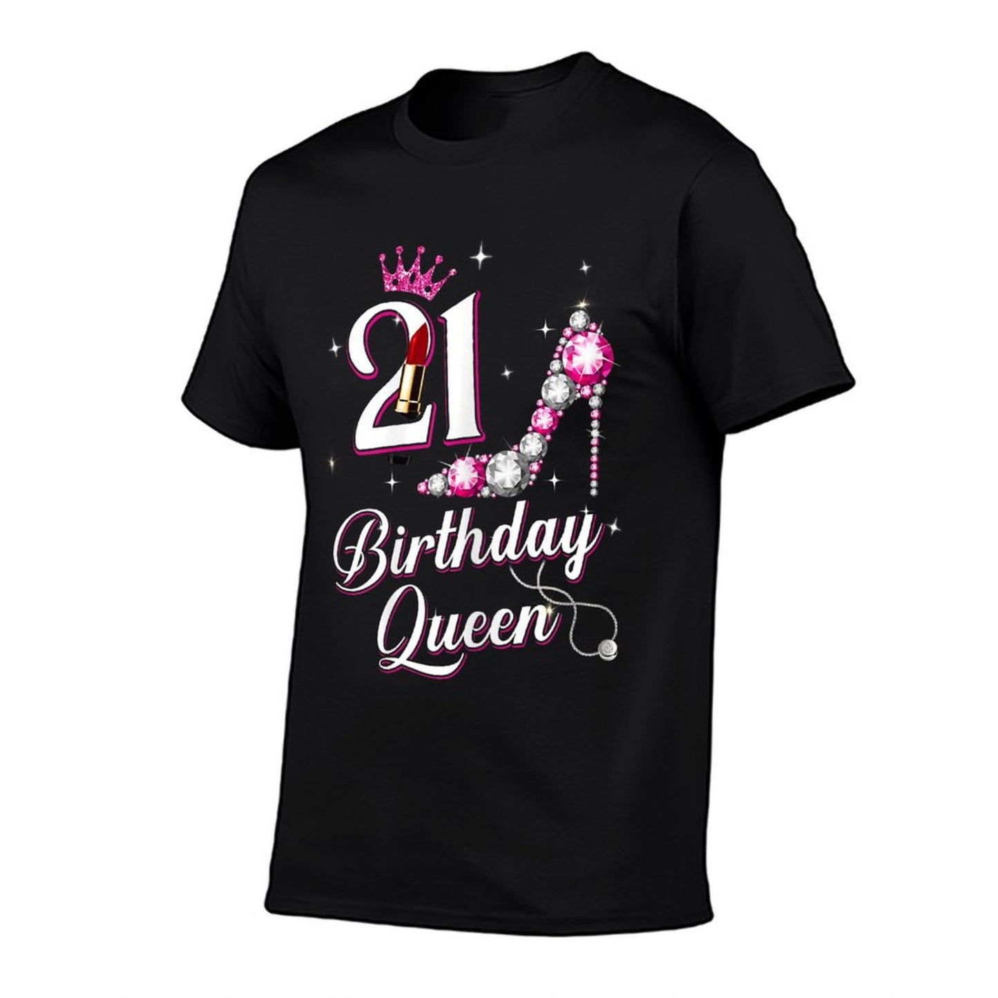 21 Birthday Queen, Funny 21st Birthday Gift Vintage-inspired T-Shirt