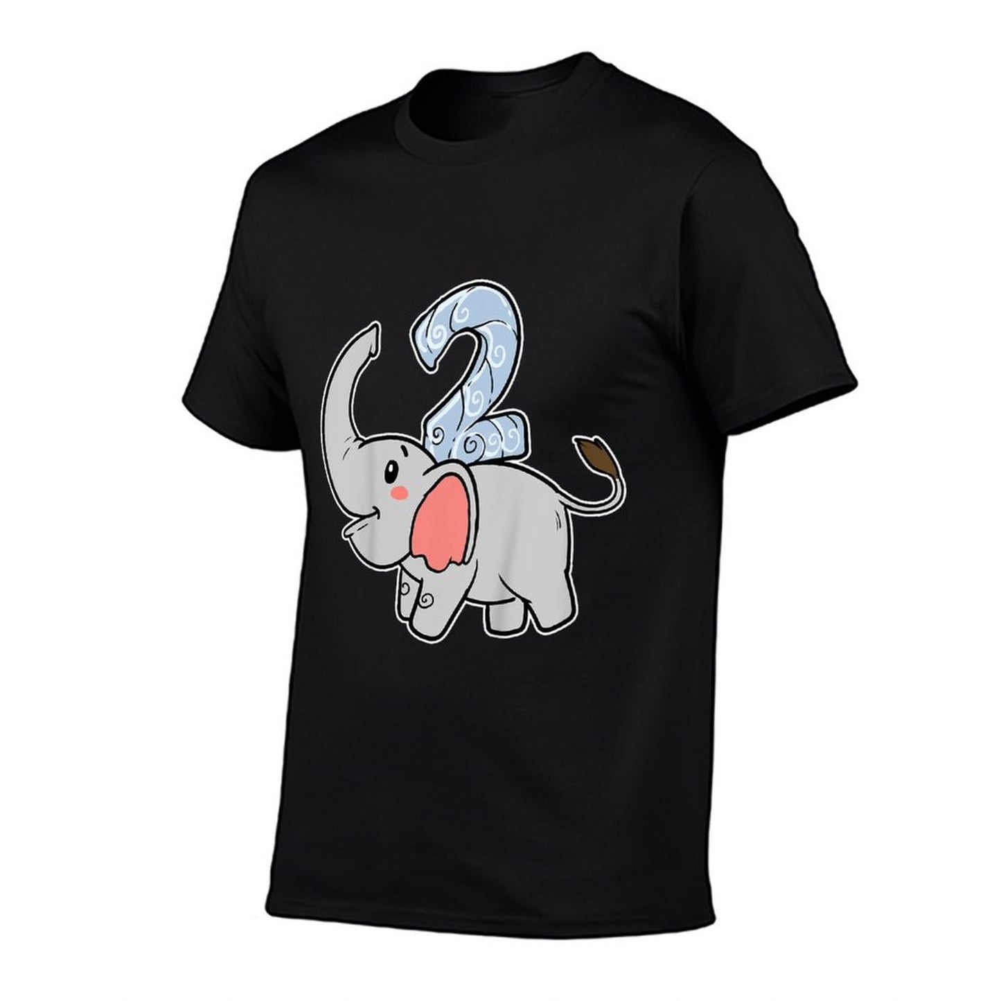 Kids Happy Birthday Party 2 Two Years Elephant Second Year Birth Breathable T-Shirt
