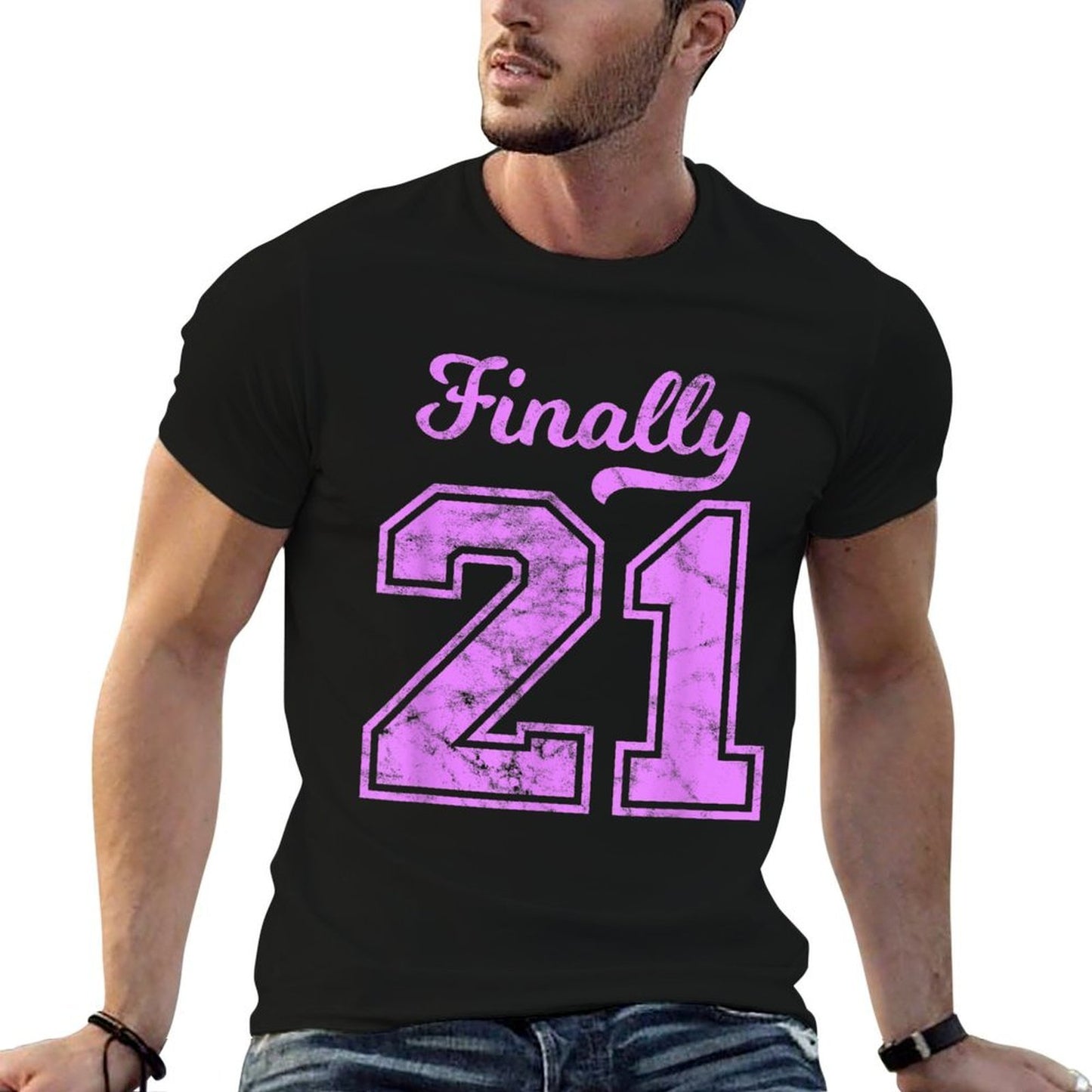 21st Birthday Boy Girl Born 2001 21st Birthday Easy-care T-Shirt