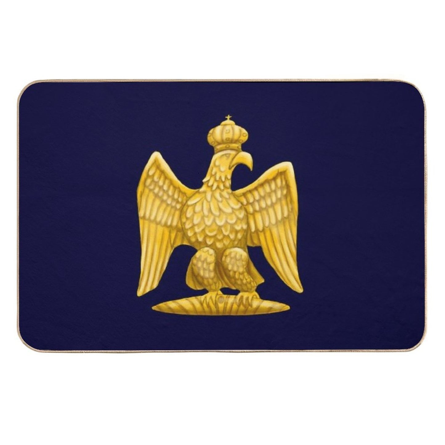 Napoleonic Imperial Eagle Blue Versatile Bath Mat