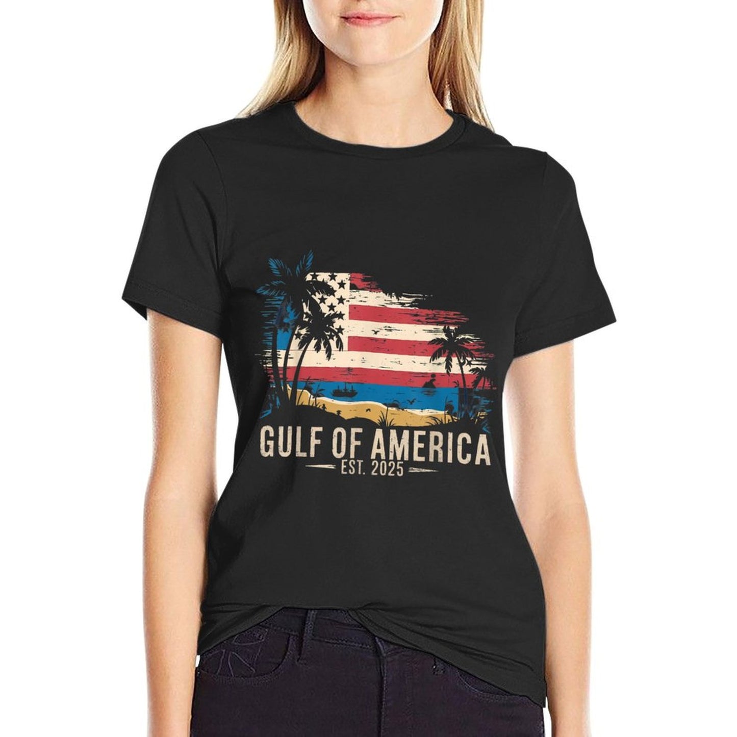 Vintage Gulf Of USA America Gulf of Mexico Or America Durable T-Shirt