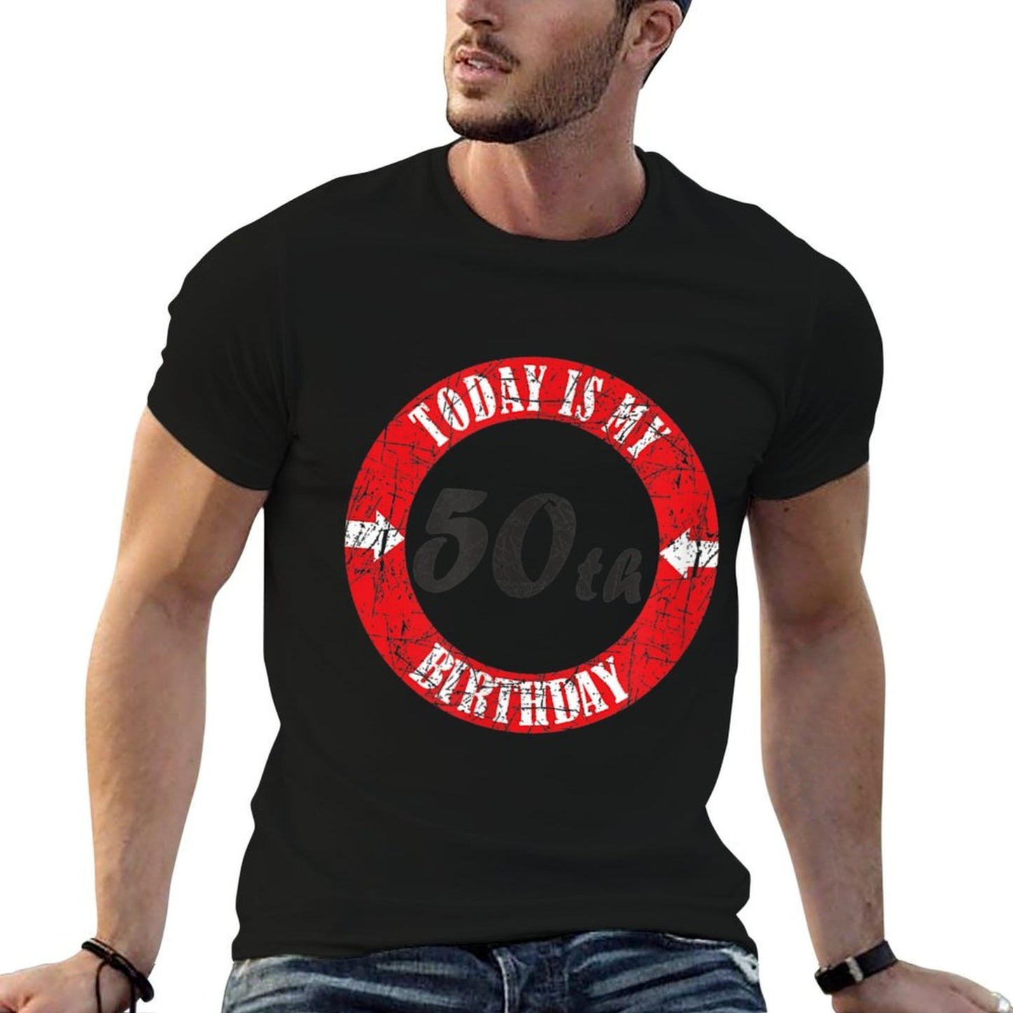 50th Birthday T-shirt, Birthday Tee Relaxed-fit T-Shirt