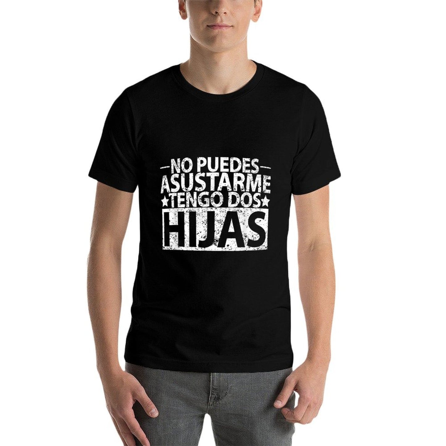 No Puedes Asustarme Tengo Dos Hijas Tshirt Spanish Dad Shirt Summer-ready Fabric T-Shirt
