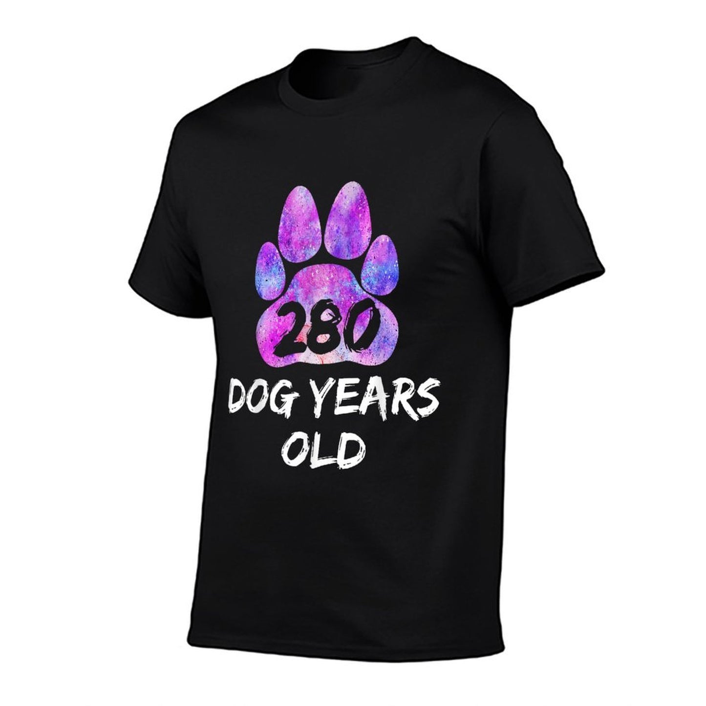 280 Dog Years Old Shirt - 40th Birthday Tshirt Rolled Sleeves T-Shirt