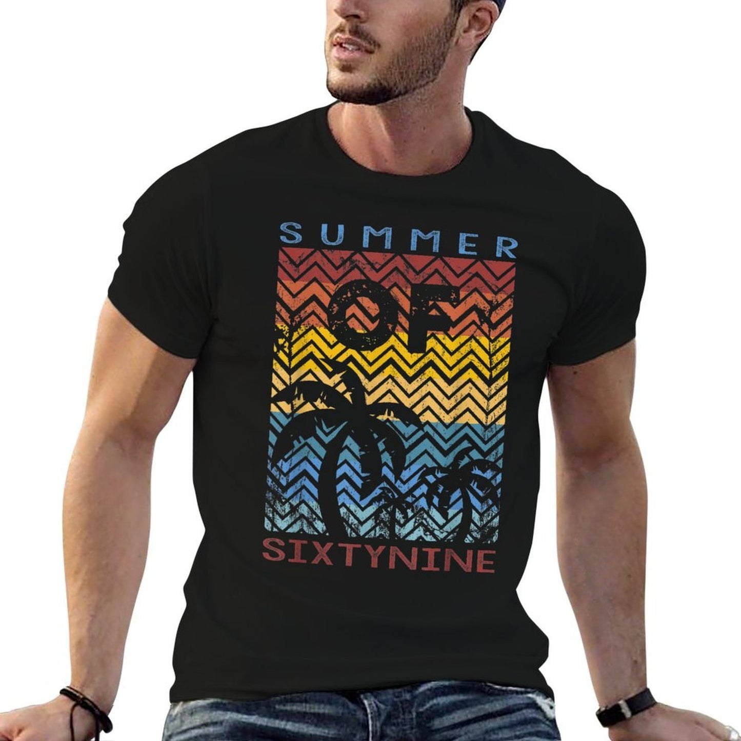 50th Birthday T Summer of 69 Gift Mom Daddy High-quality Stitching T-Shirt