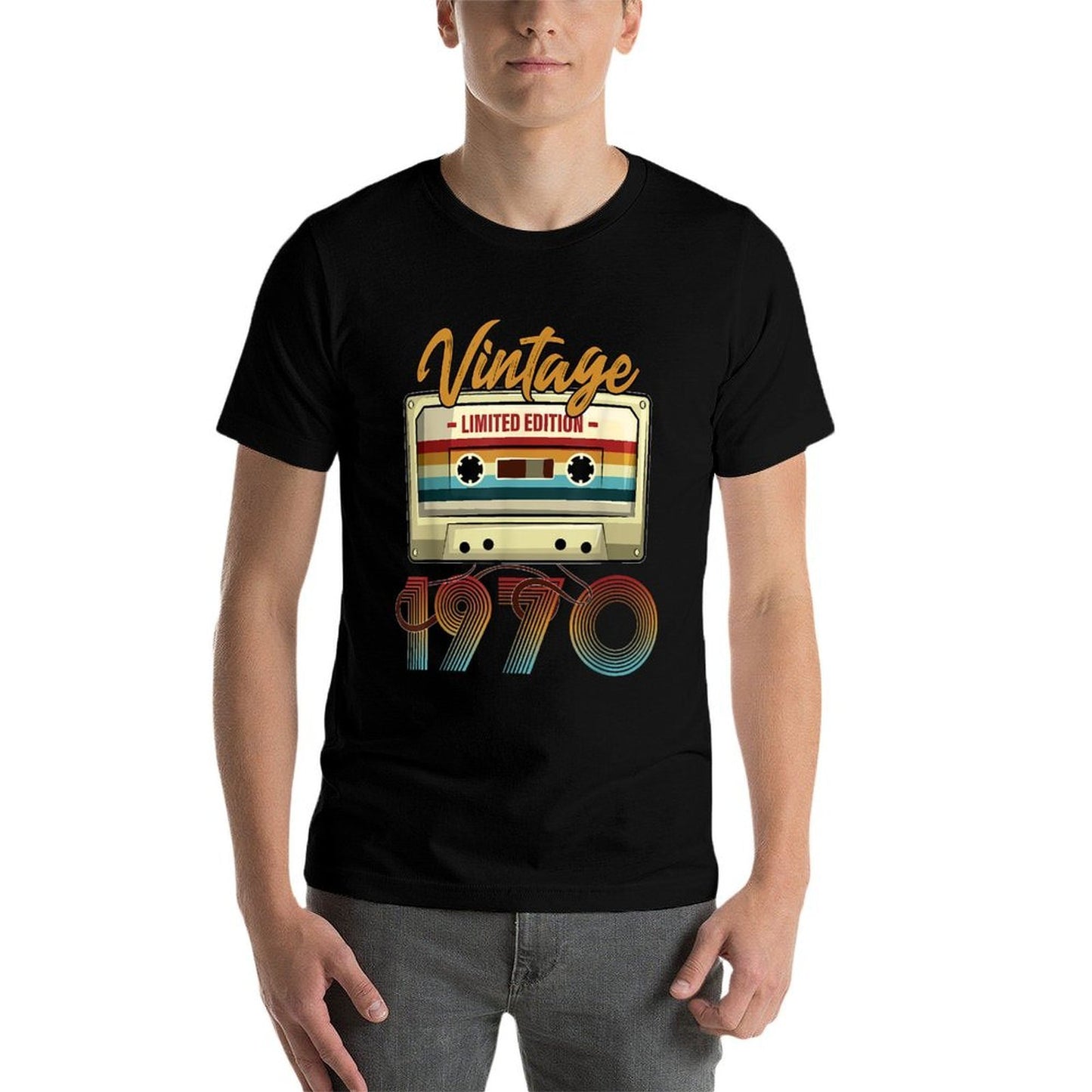 Vintage 1970 55th Birthday Cassette Tape for Men Women B-day Vintage-inspired T-Shirt