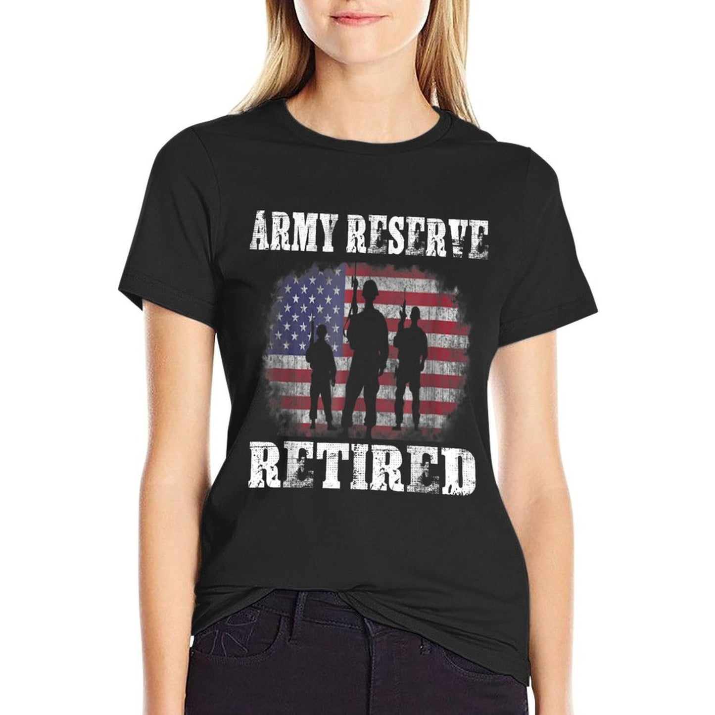 Mens Army Reserve Retired Vintage-inspired T-Shirt