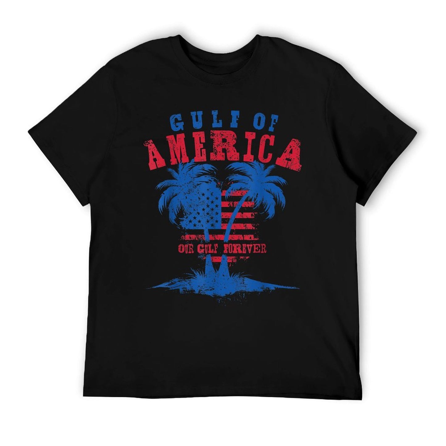Gulf US America Patriotic Tagless Design T-Shirt