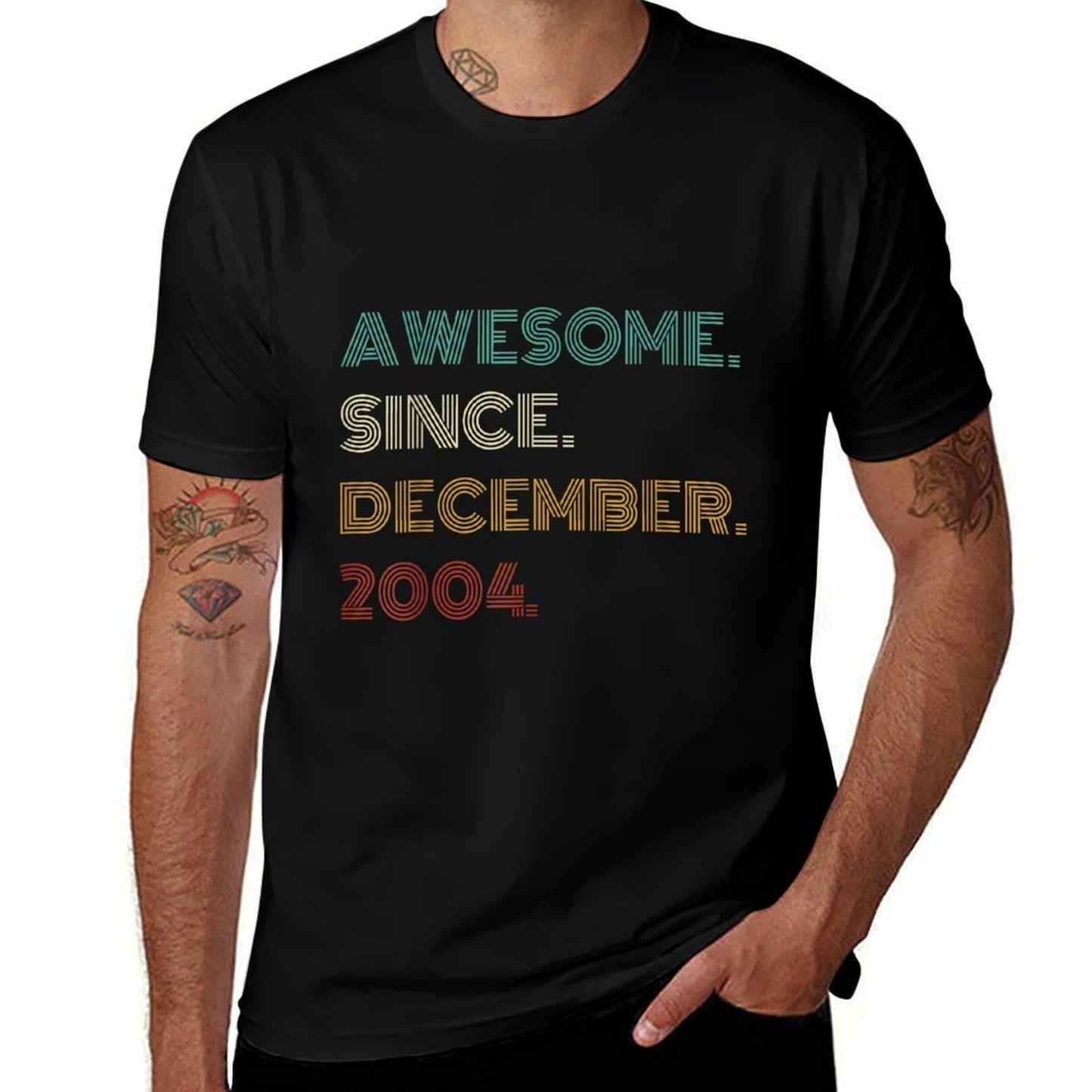 21 Years Old Awesome Since December 2004 21st Birthday Lightweight T-Shirt