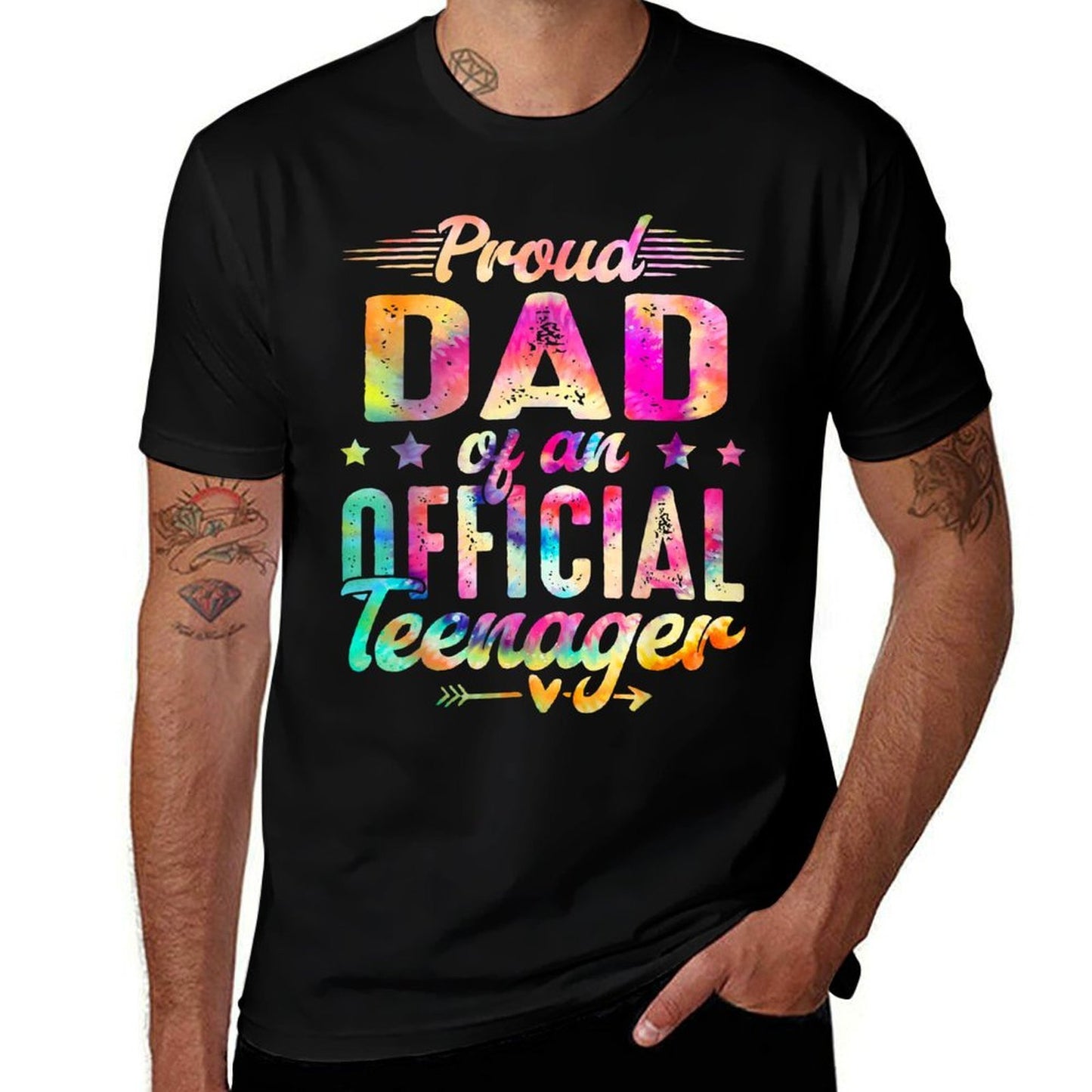 13 Years Old Proud Dad Officialnager 13th Birthday Slim-fit Cut T-Shirt
