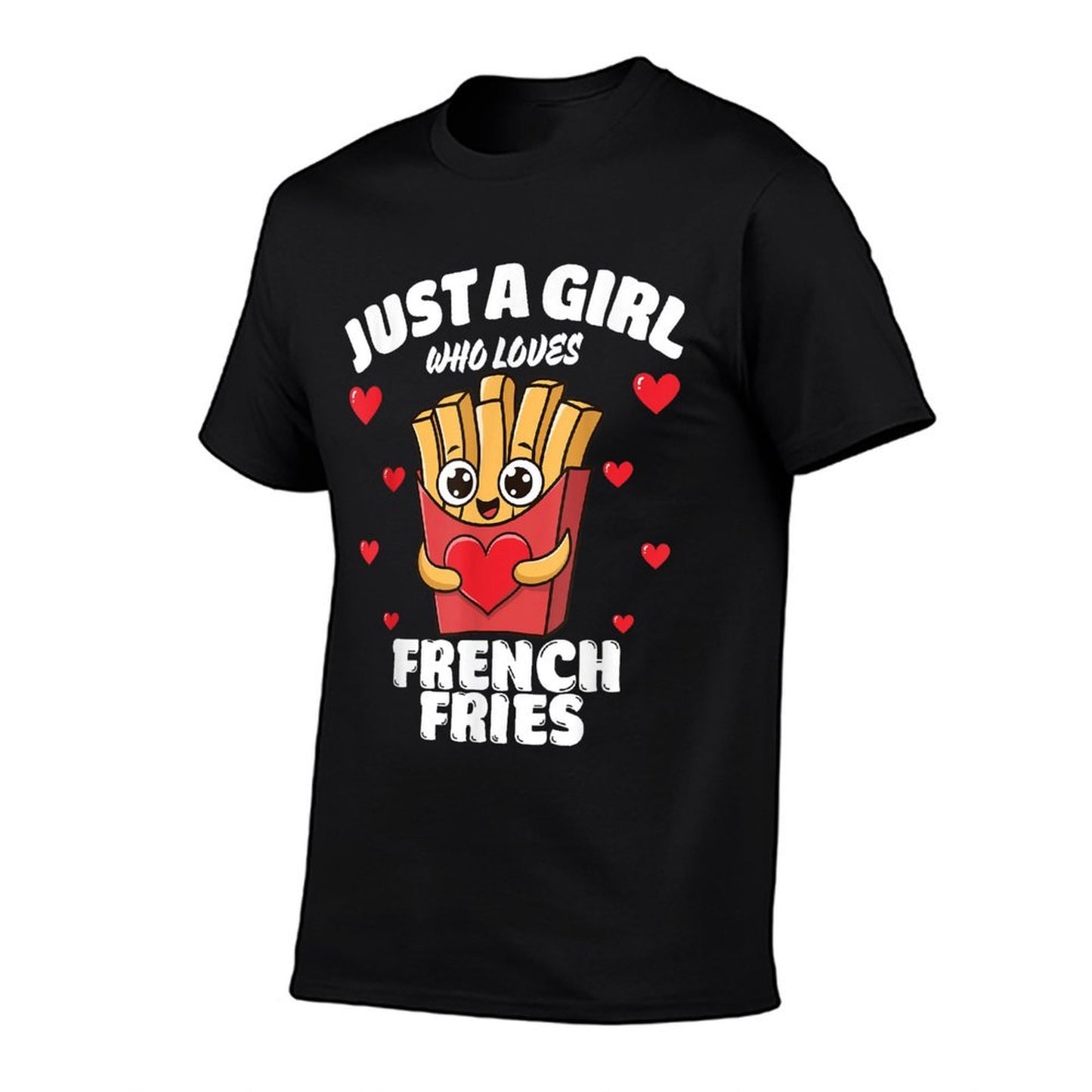 Just A Girl Who Loves French Fries, French Fries Lover Summer-ready Fabric T-Shirt