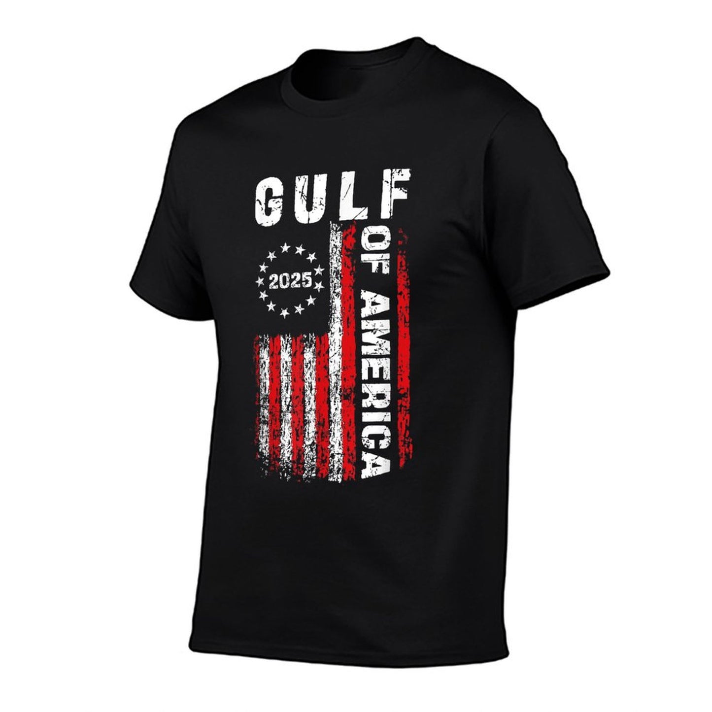 Gulf of USA America Funny USA Flag Wrinkle-resistant T-Shirt
