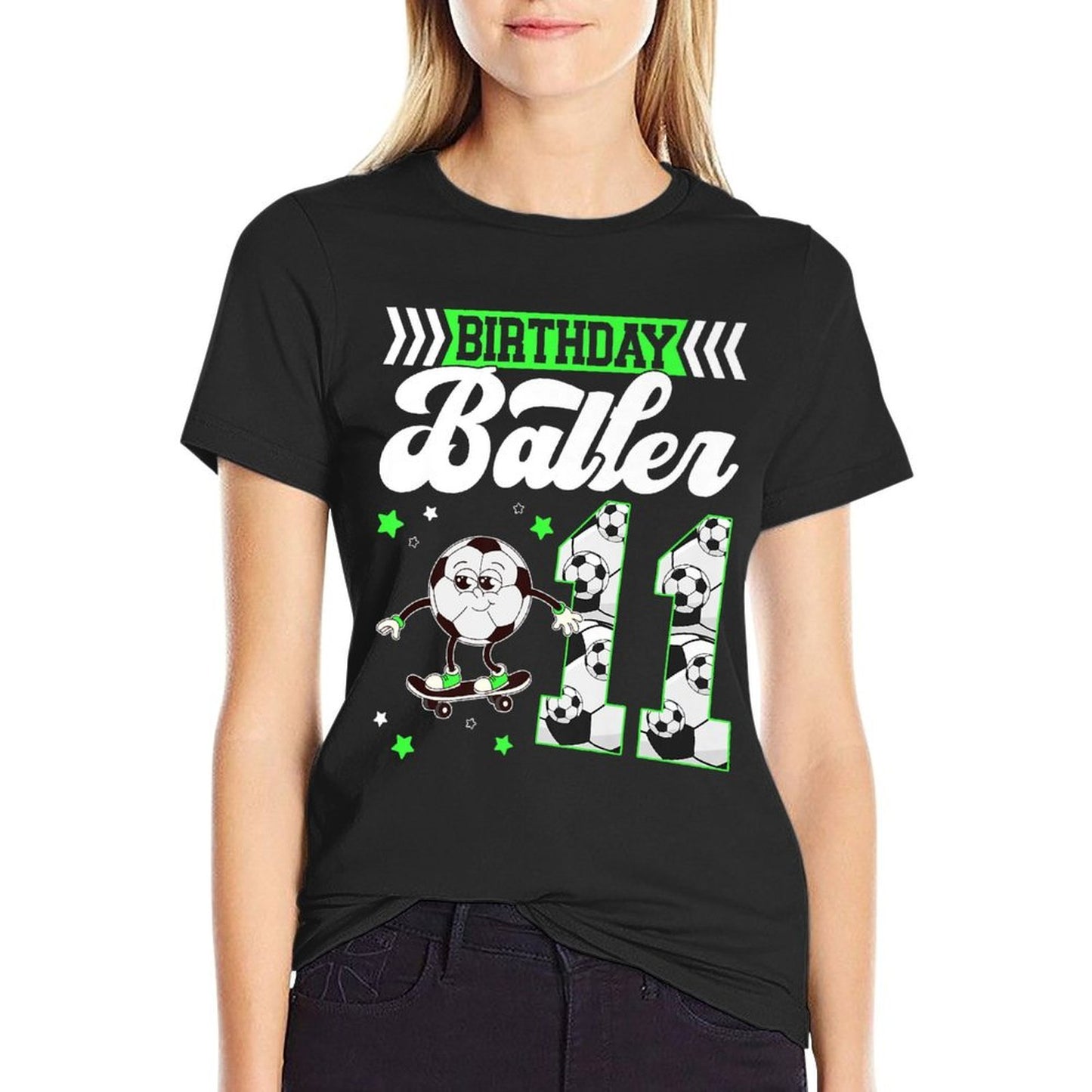 11th Soccer Birthday Party Eleven Year Old Soccer Player Premium Quick-drying T-Shirt