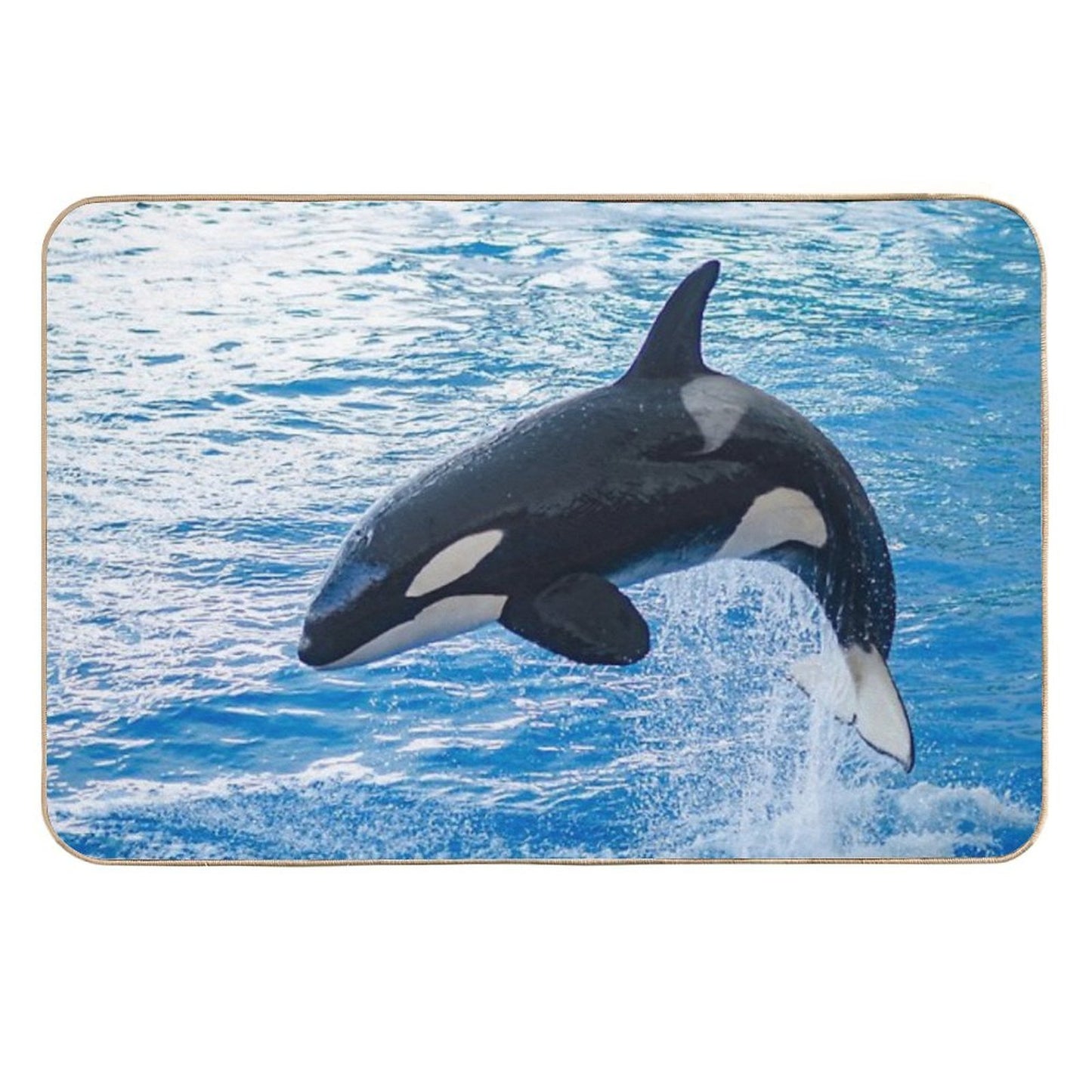 Orca Killer Whale Stunt Versatile Bath Mat