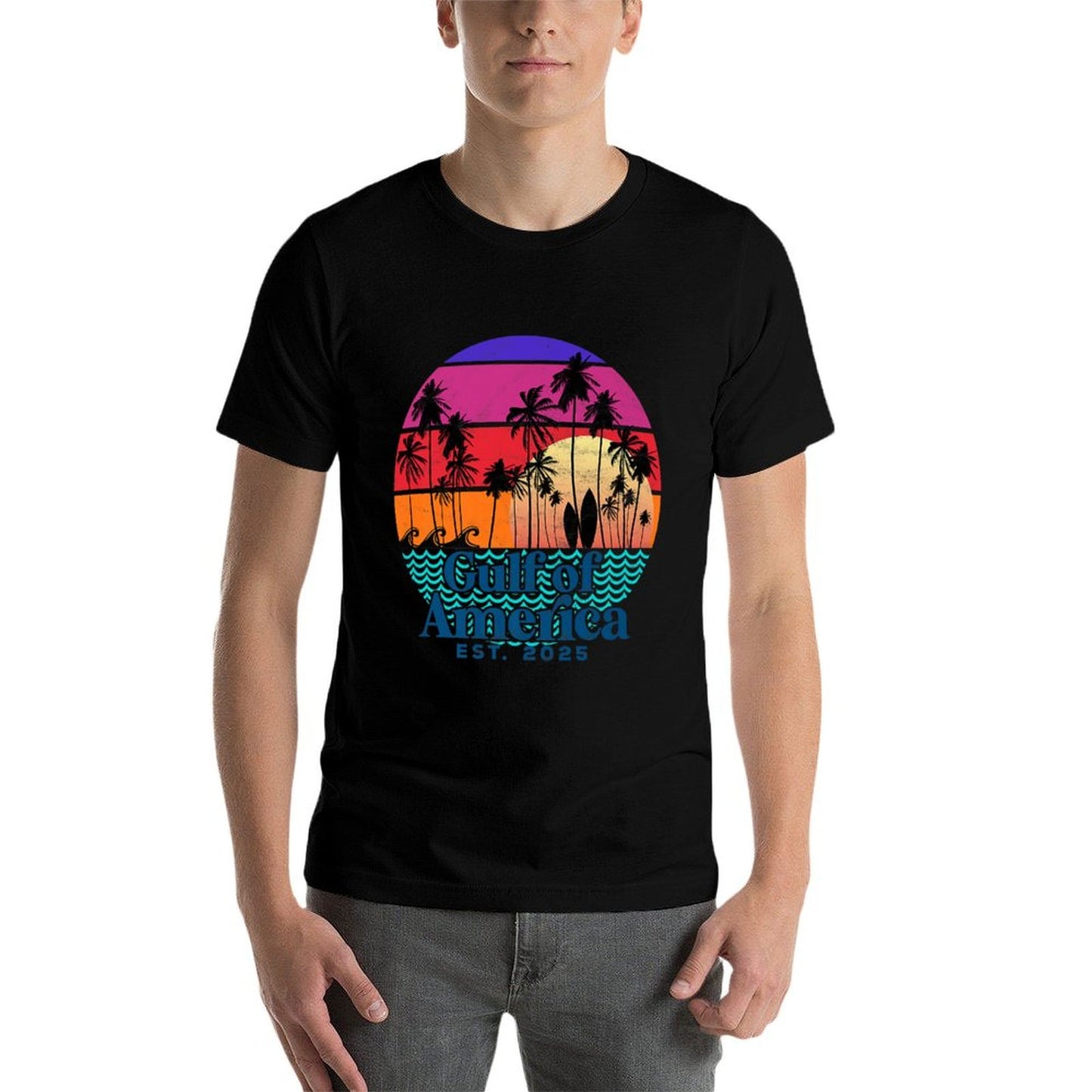 Gulf of US America Premium Graphic-printed T-Shirt