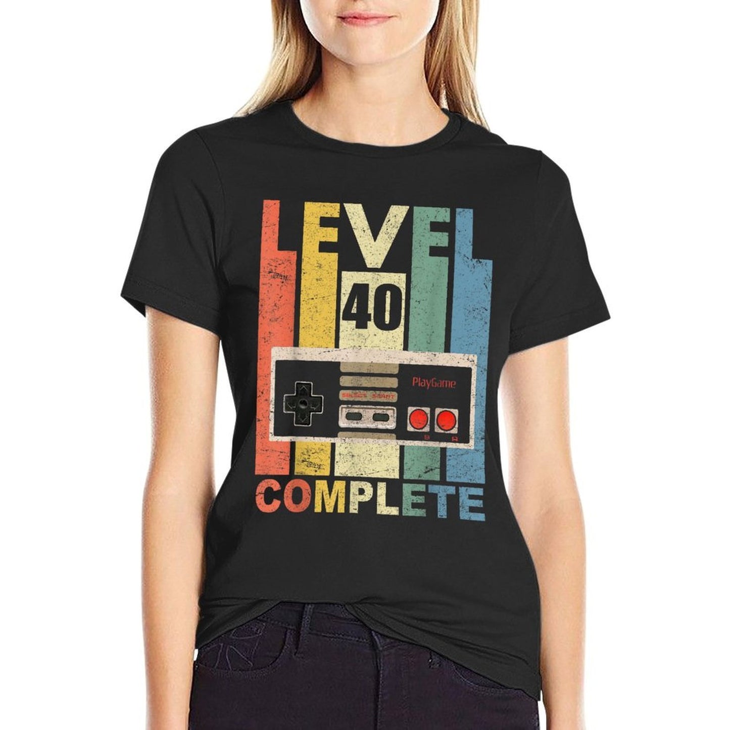 Level 40 Complete Men 40th Birthday Gift Stretchy T-Shirt